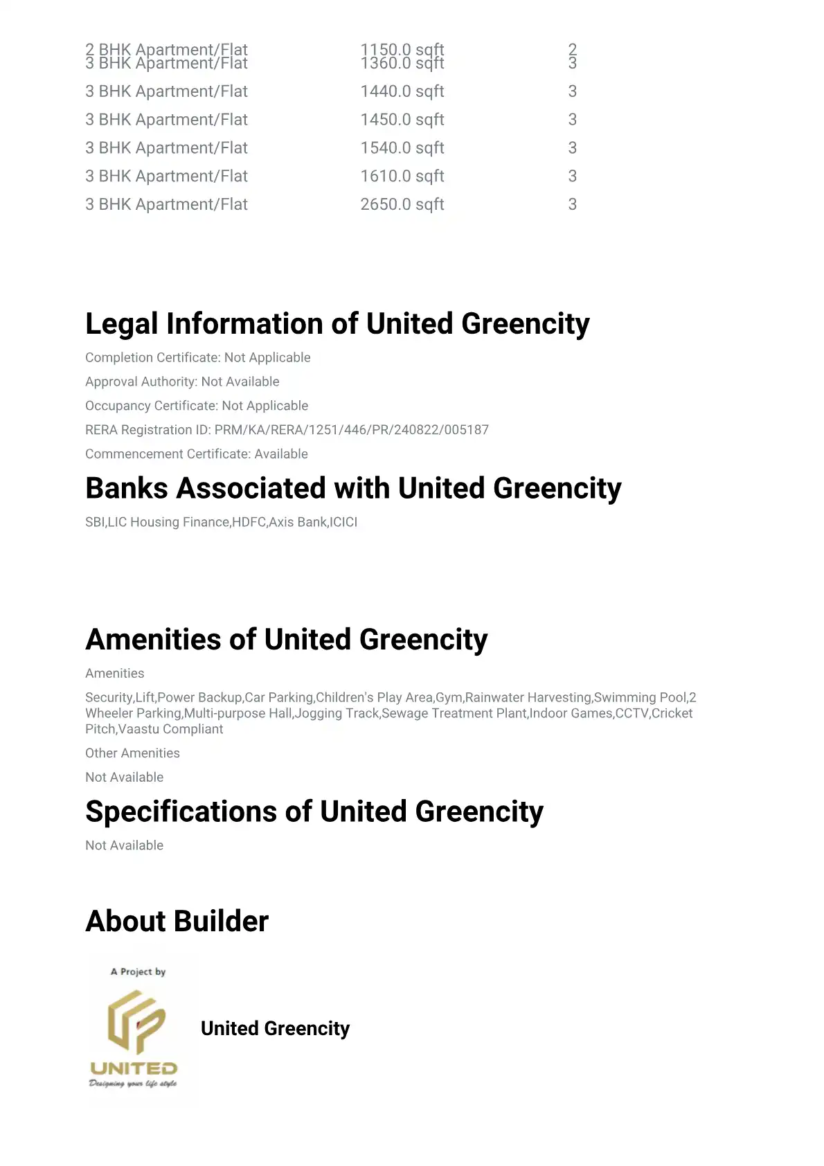 United Projects Greencity