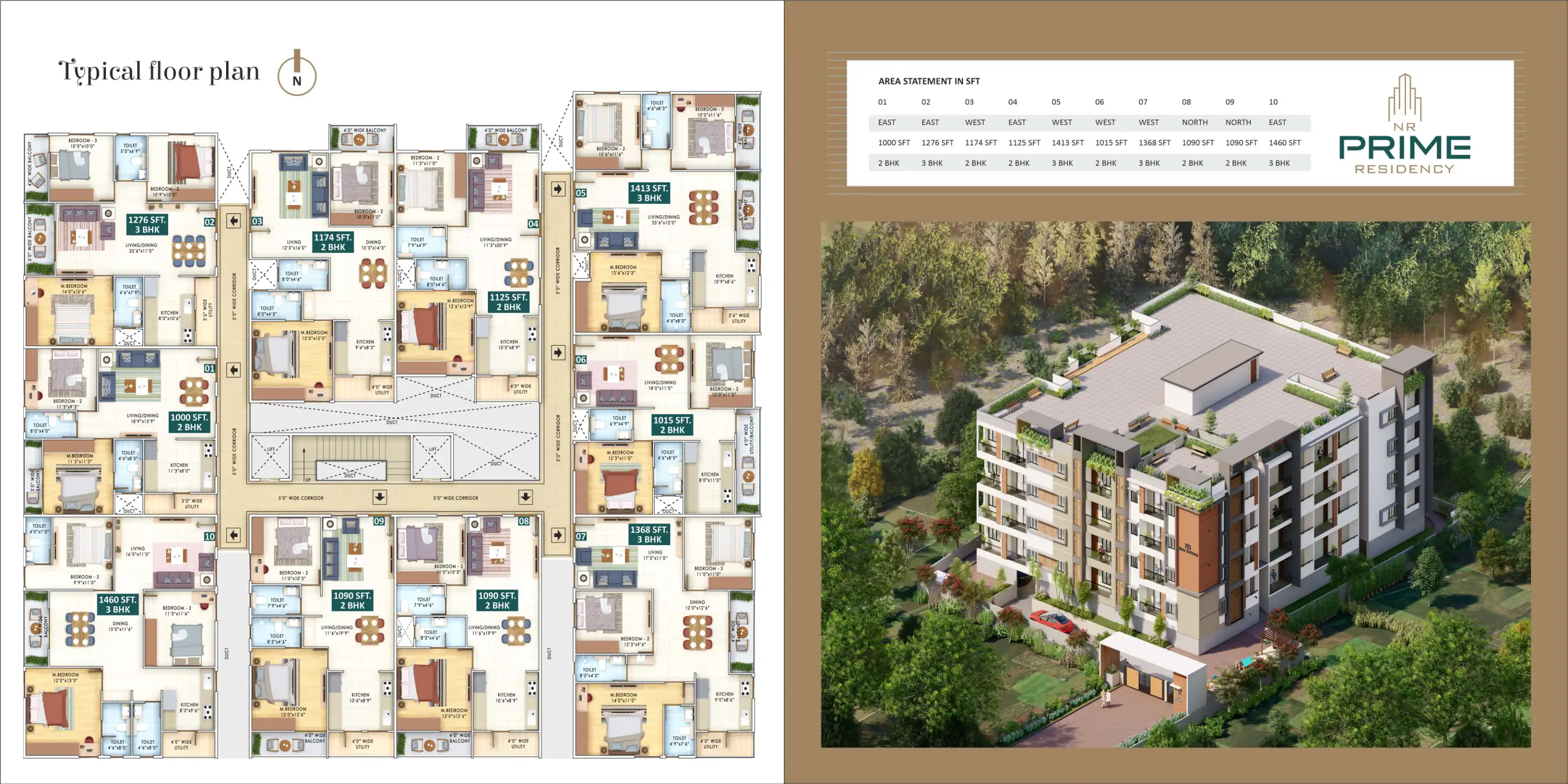 NR Prime Residency Floor Plans & Layout