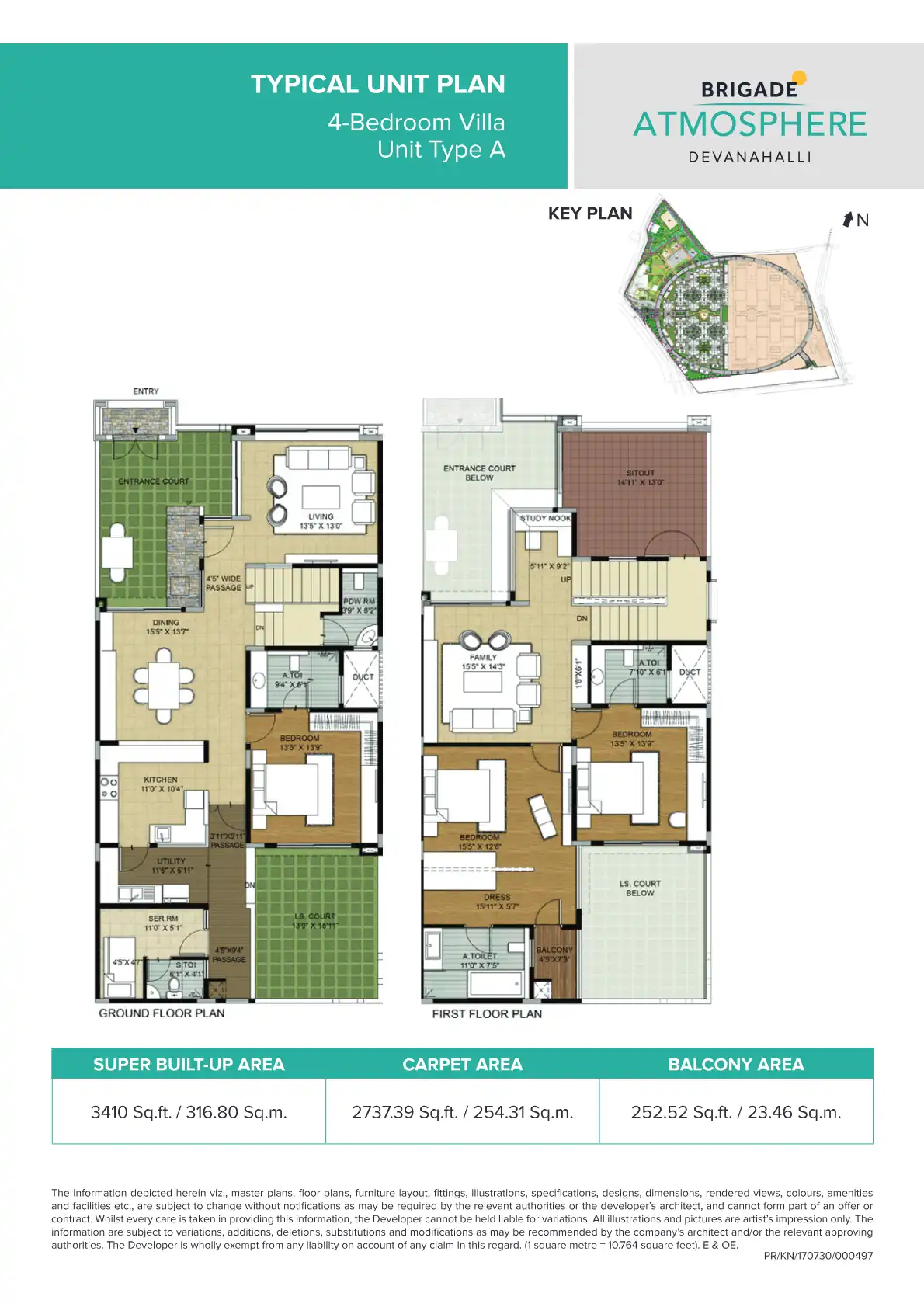 Brigade Atmosphere Floor Plans & Layout