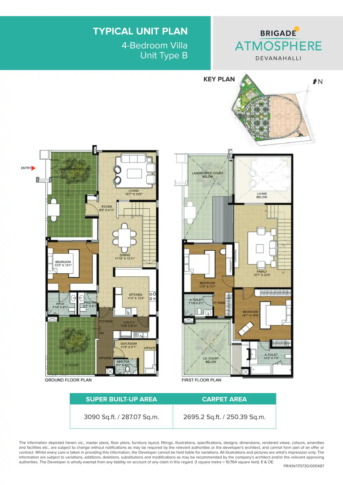 Brigade Atmosphere Floor Plans & Layout