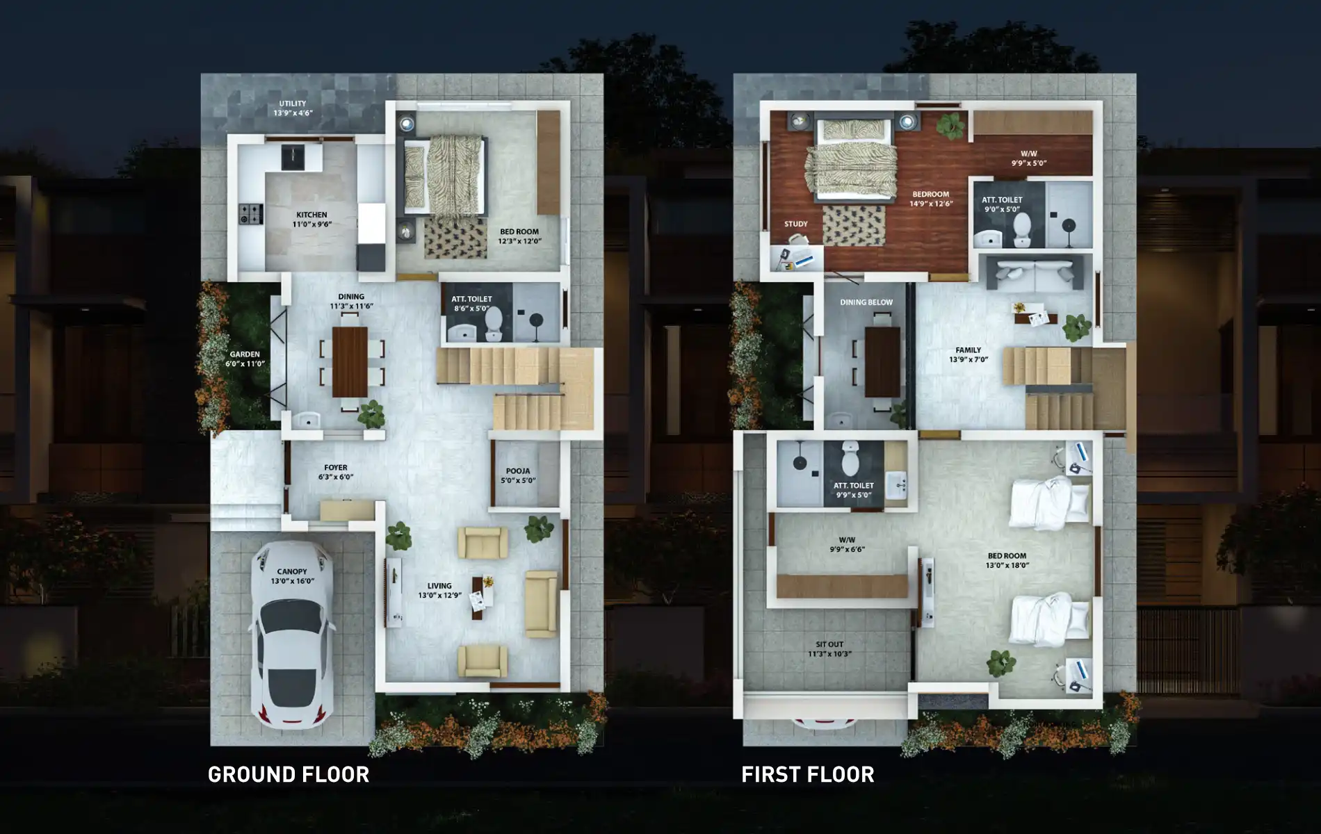 Sunpure Homes Floor Plans & Layout
