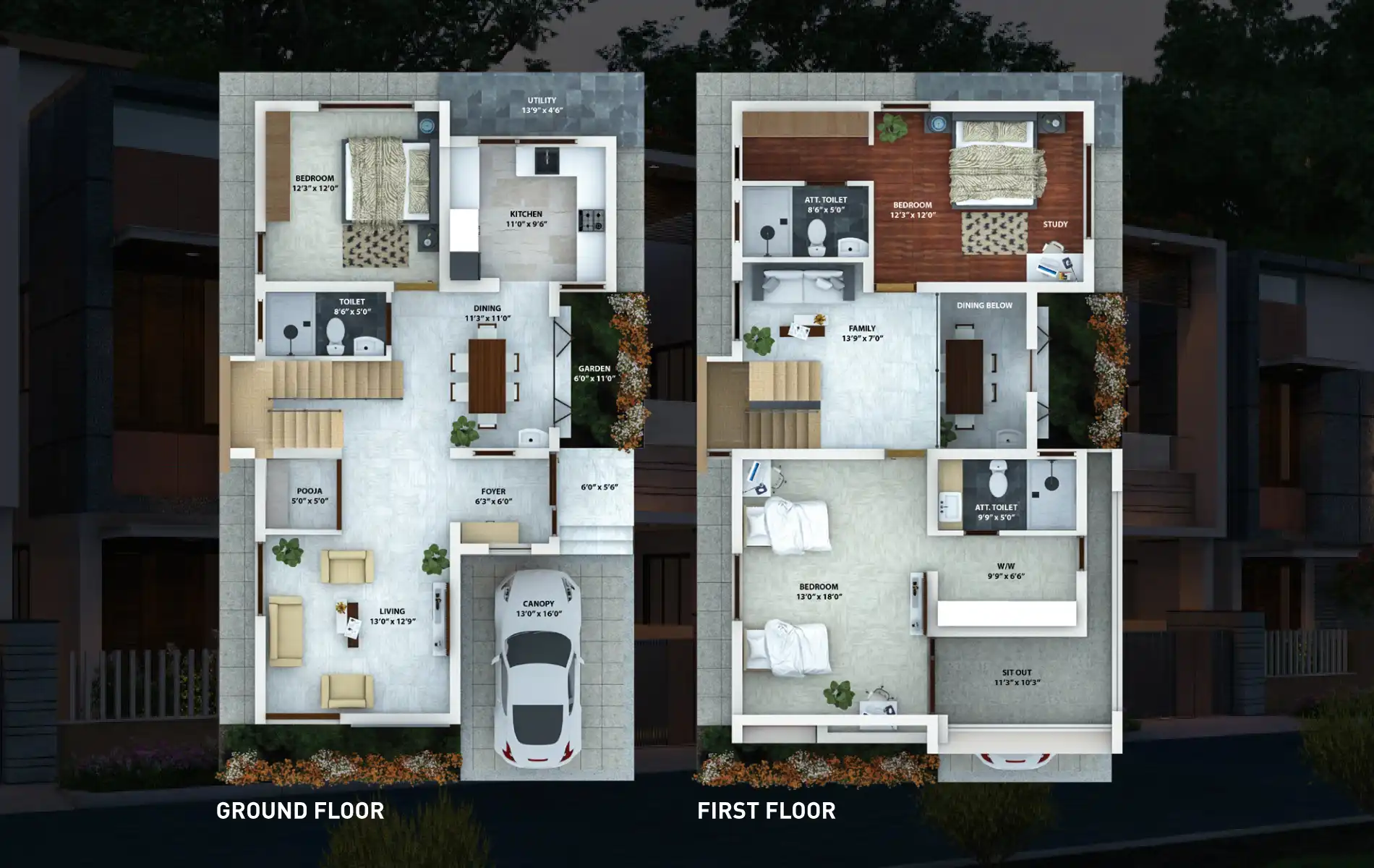 Sunpure Homes Floor Plans & Layout