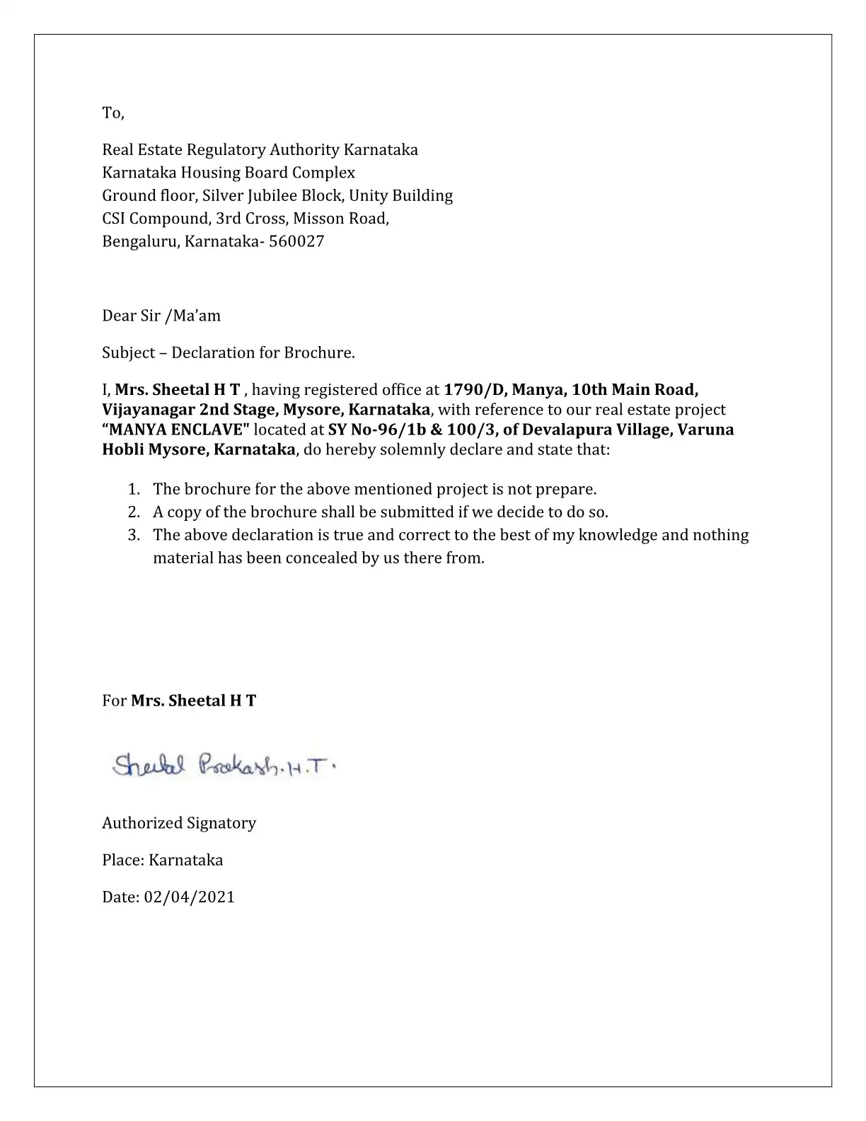 Manya Enclave Floor Plans & Layout