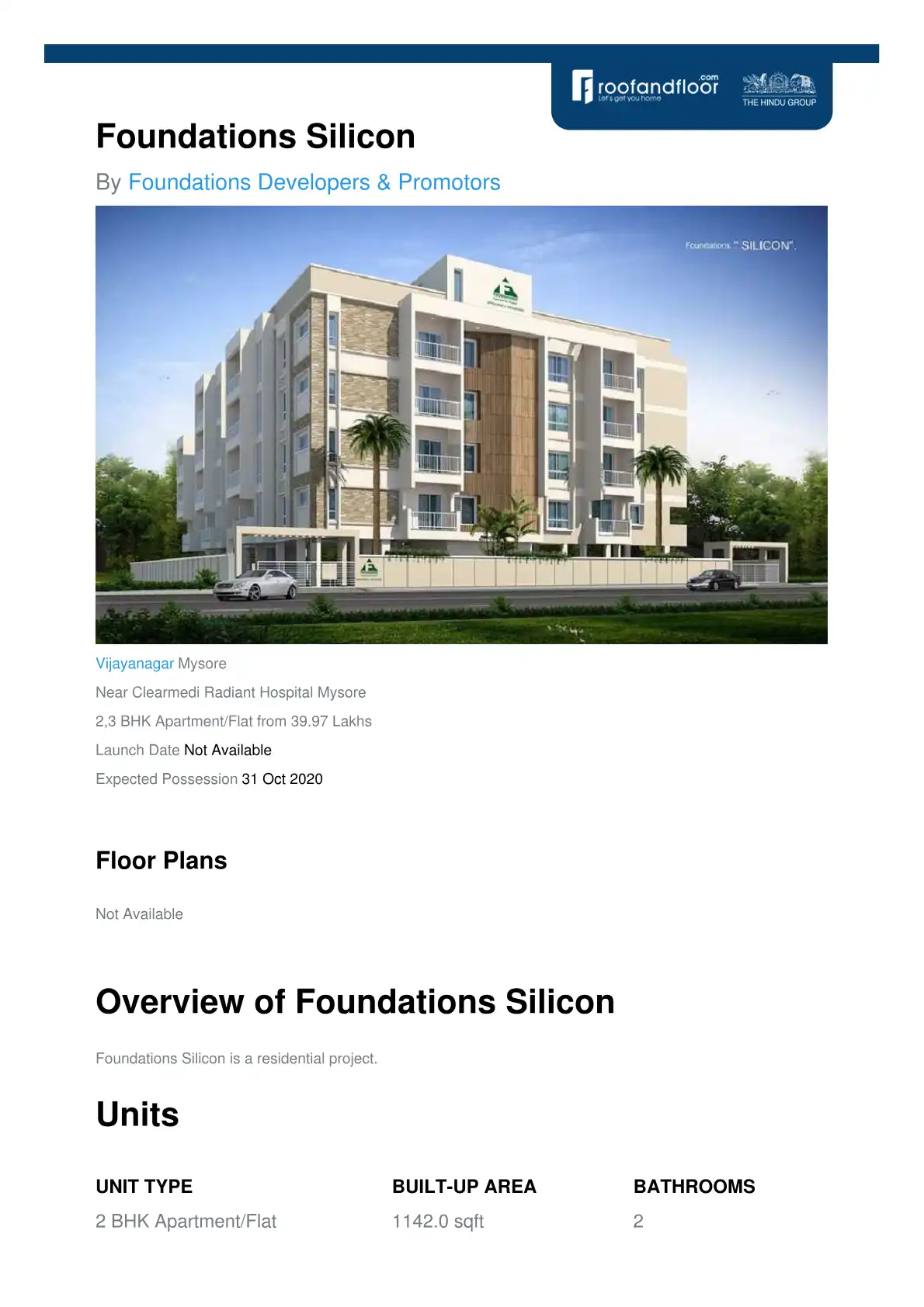 Foundations Silicon Floor Plans & Layout