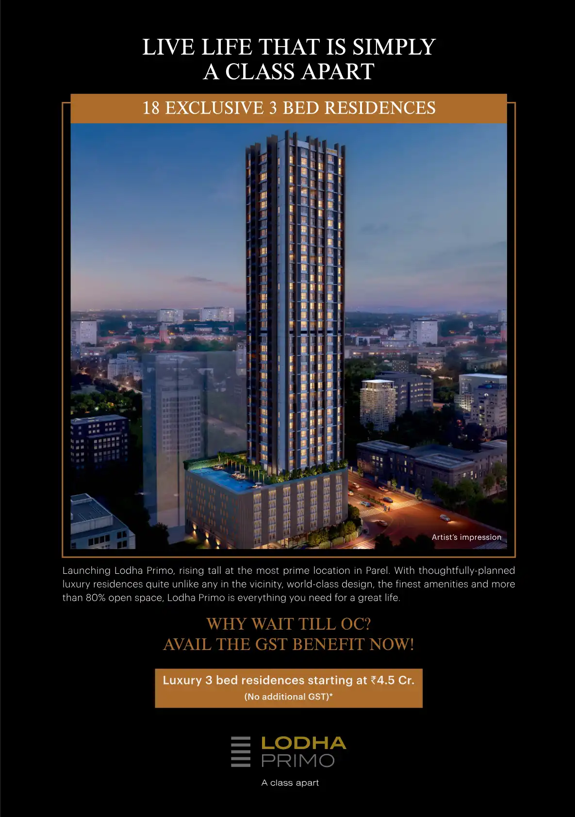 Lodha Parel Project project blurred background