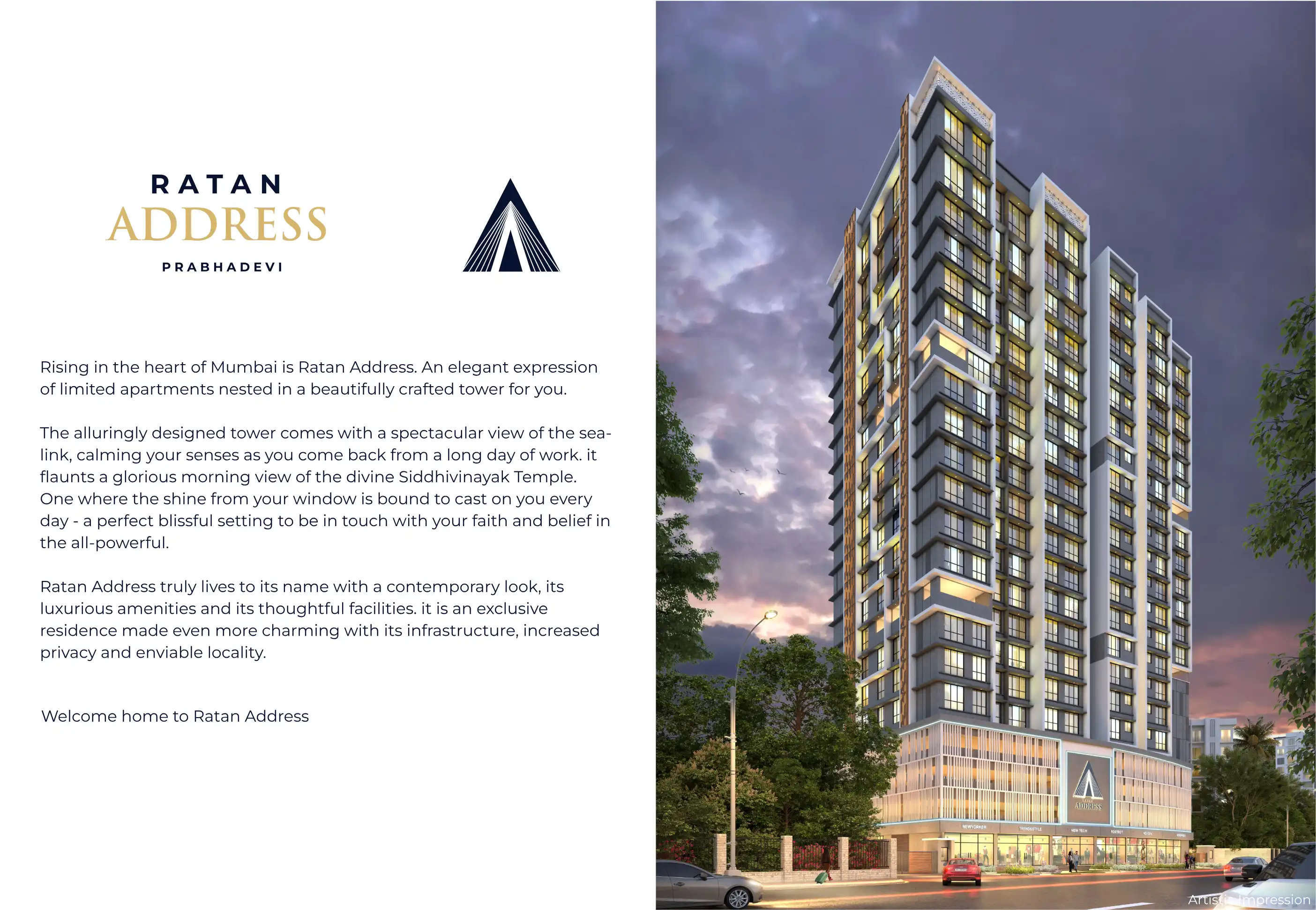 Ratan Address project blurred background
