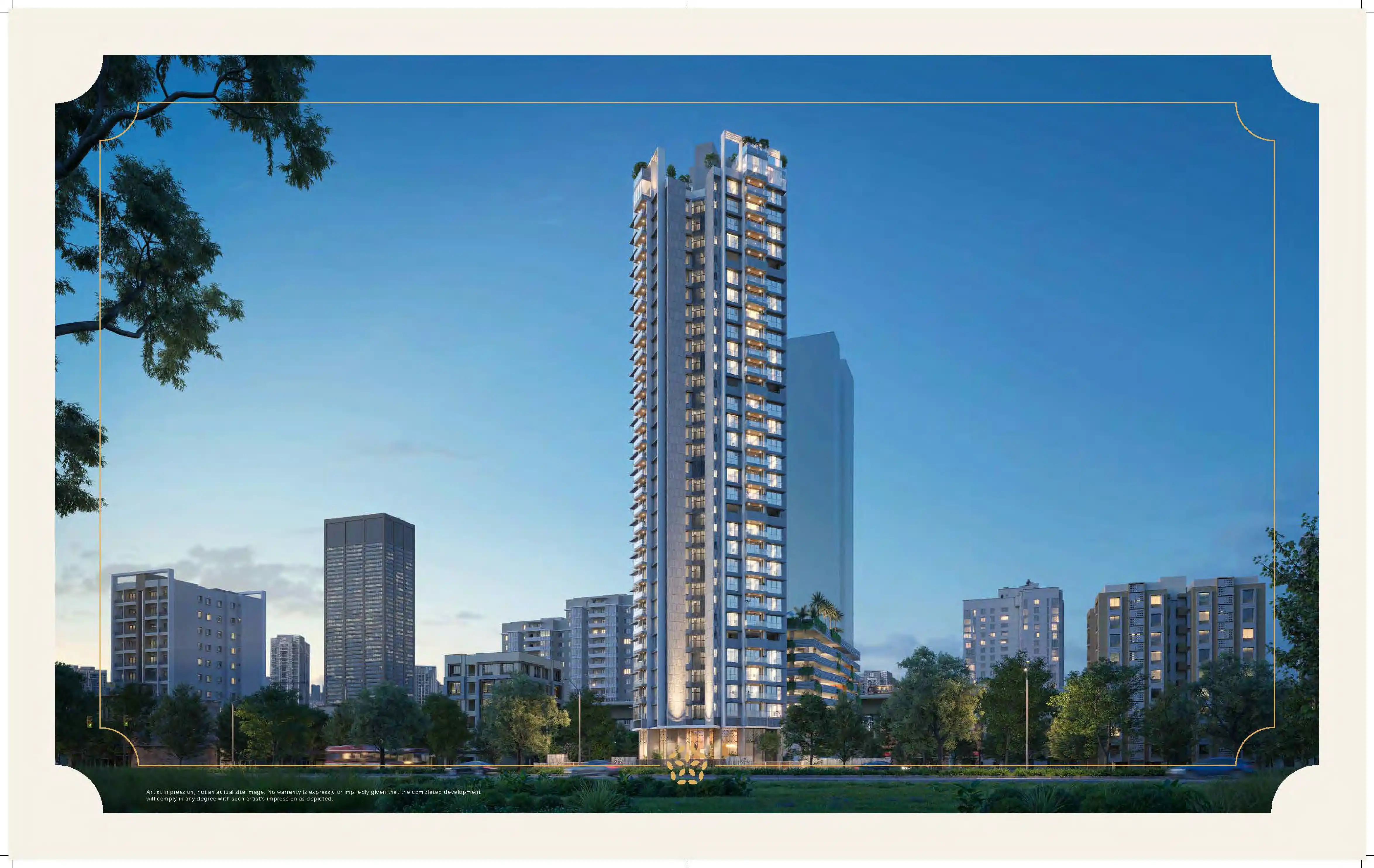 Godrej Five Gardens project blurred background