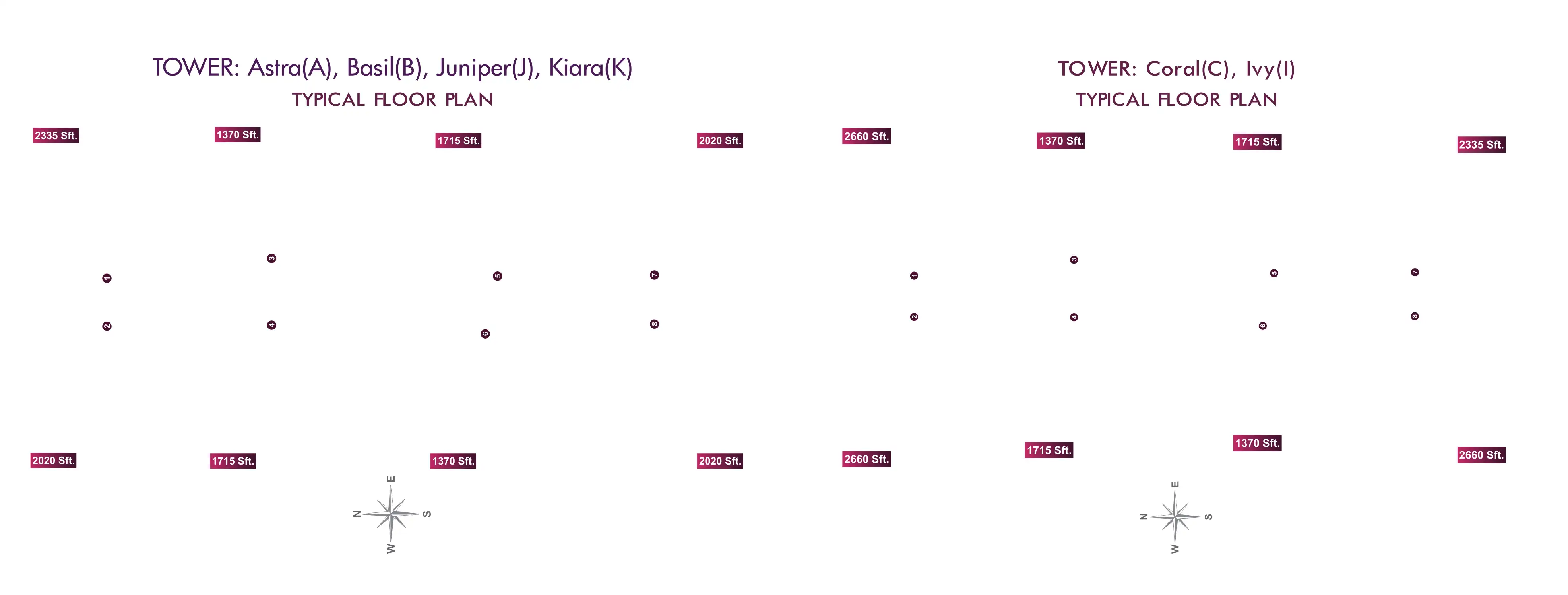 Rajapushpa Provincia Floor Plans & Layout