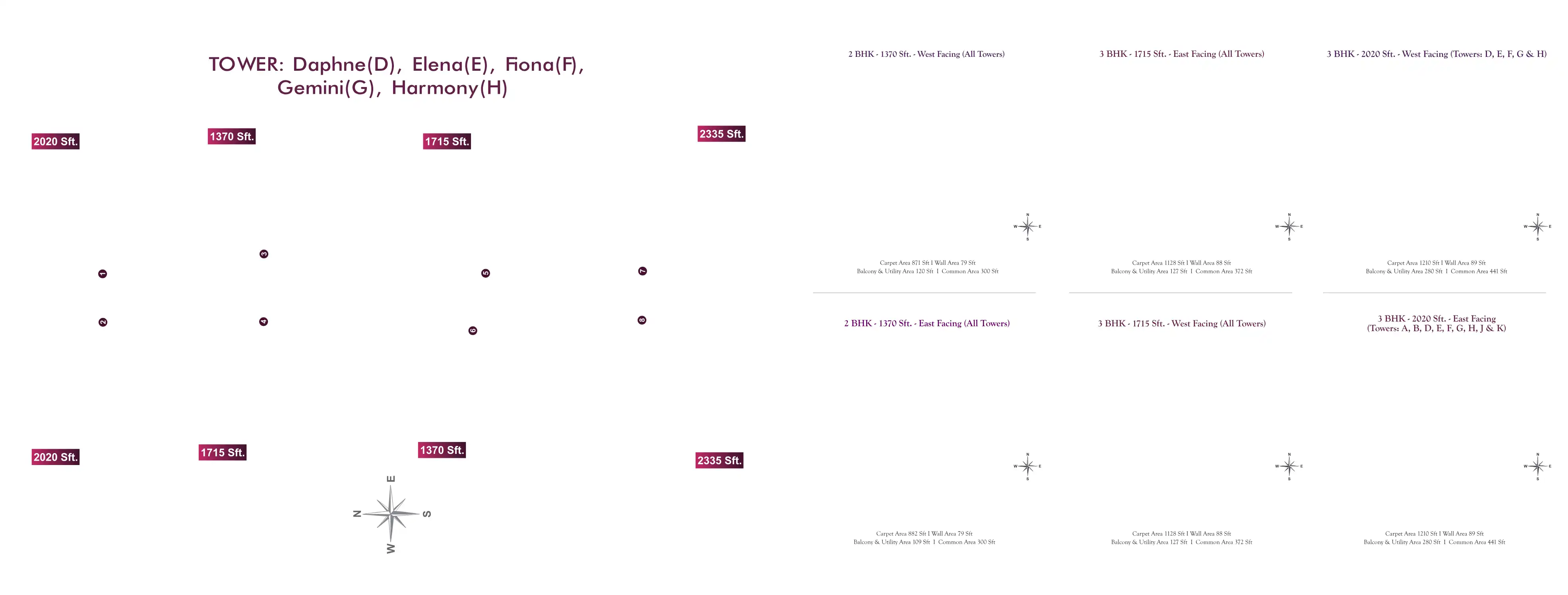Rajapushpa Provincia Floor Plans & Layout