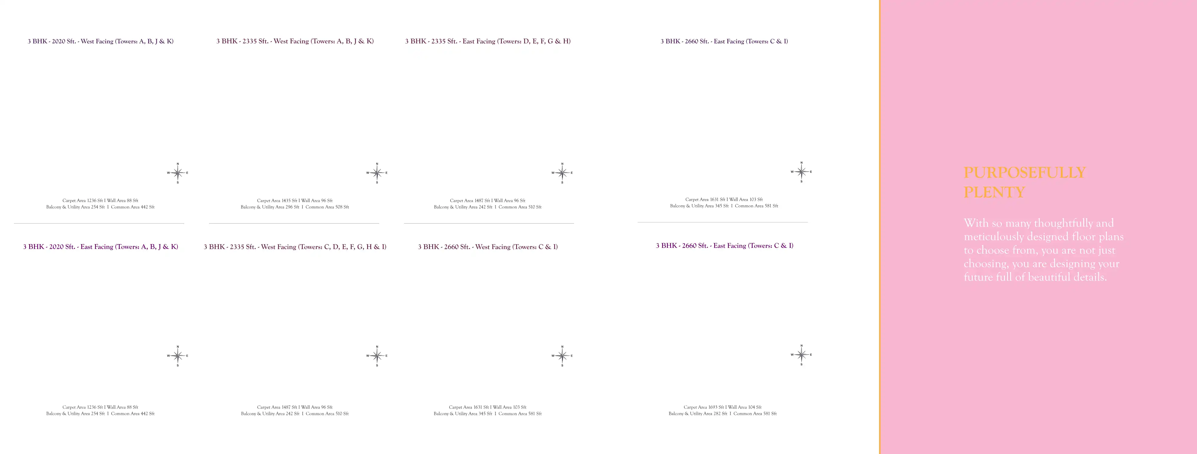 Rajapushpa Provincia Floor Plans & Layout