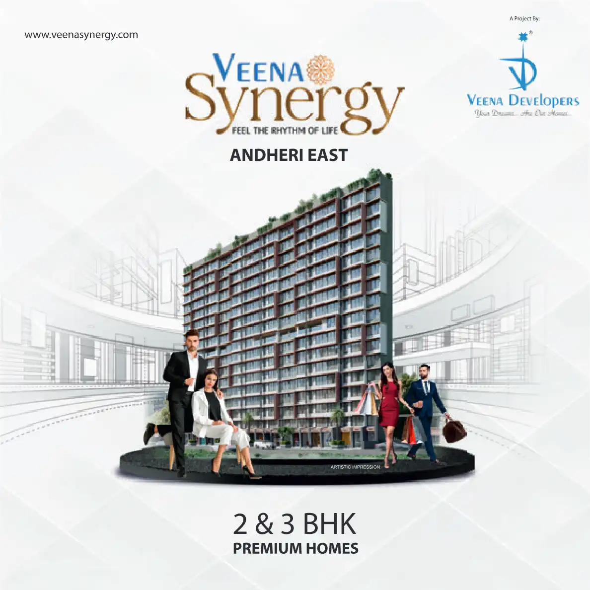Veena Synergy project blurred background