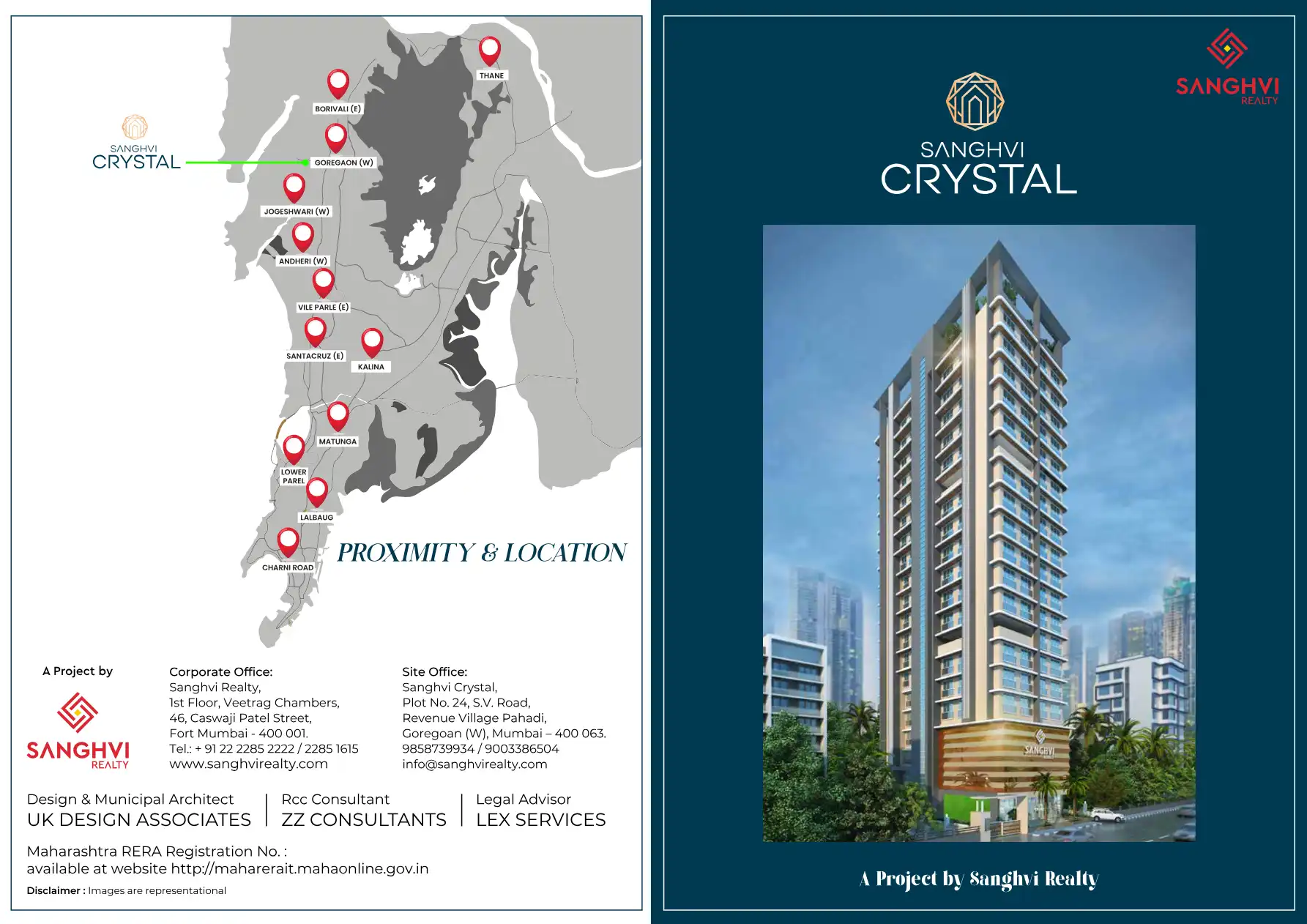 Sanghvi Crystal project blurred background