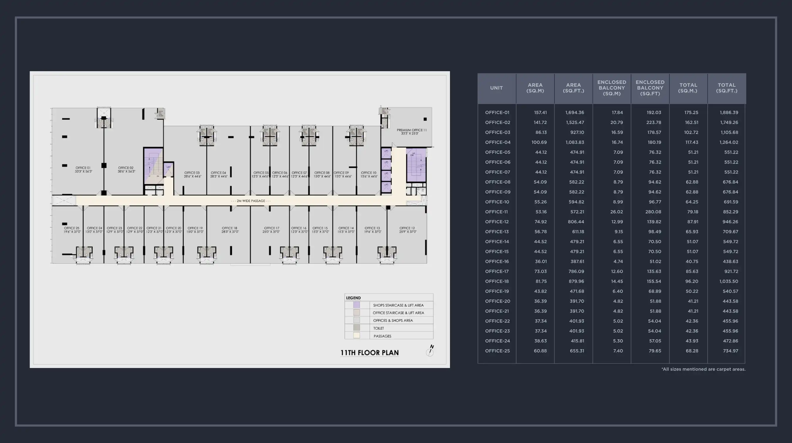 Platinum Tower Floor Plans & Layout