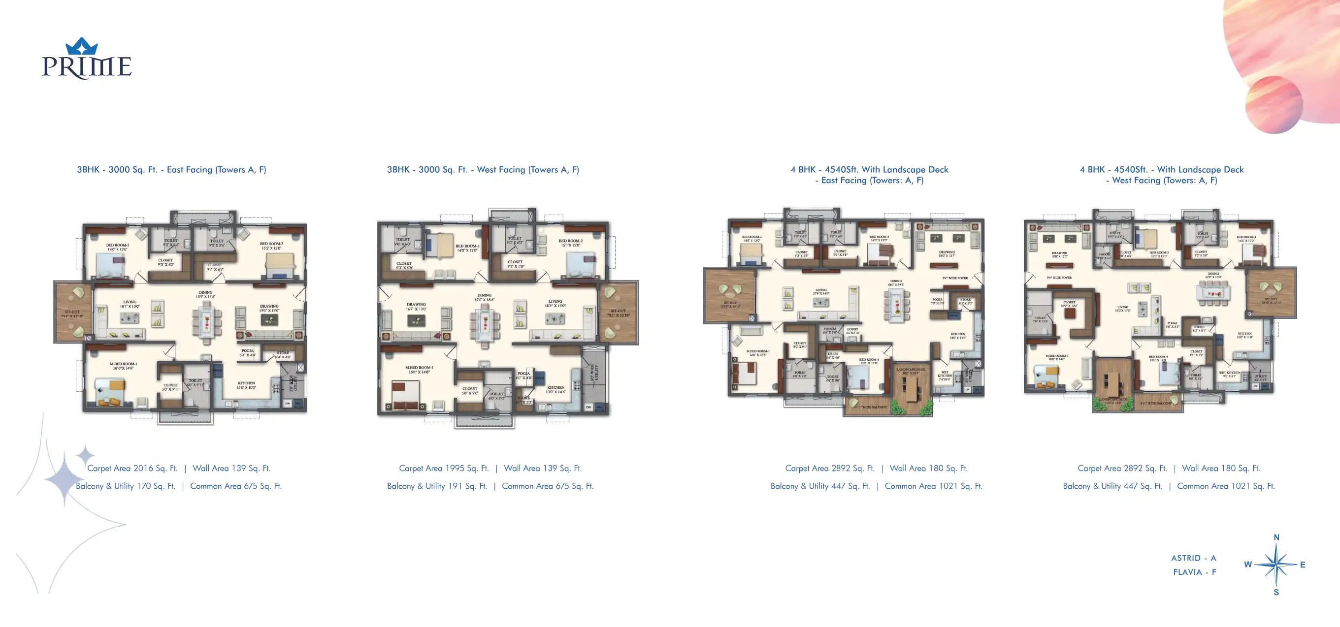 Rajapushpa Pristinia Floor Plans & Layout