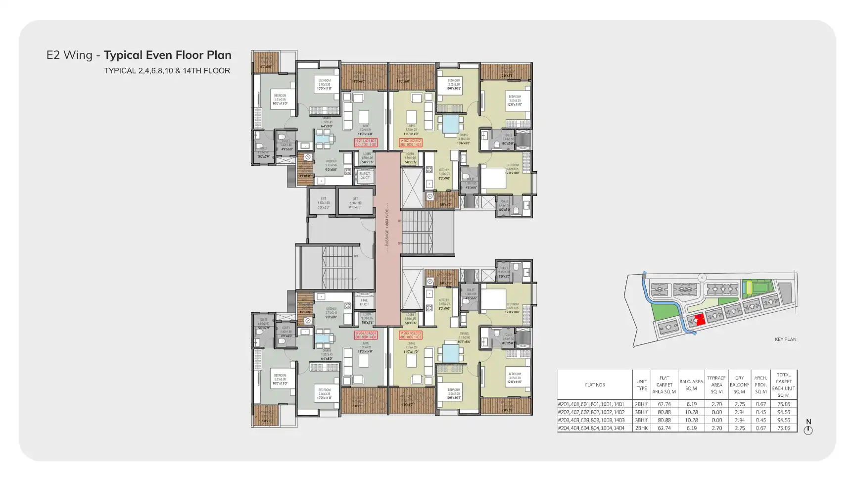 Majestique Towers Floor Plans & Layout