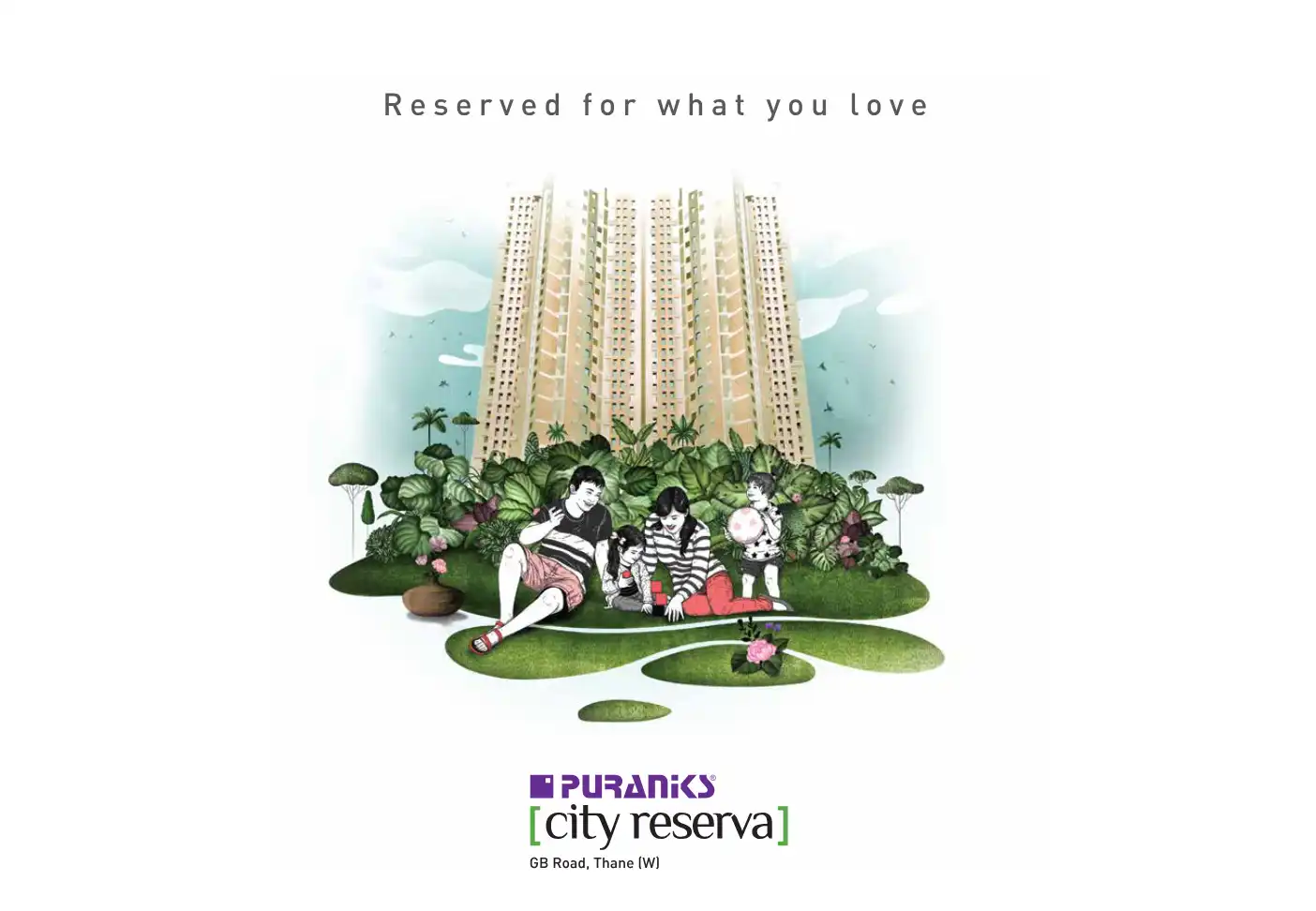 Puranik City project blurred background