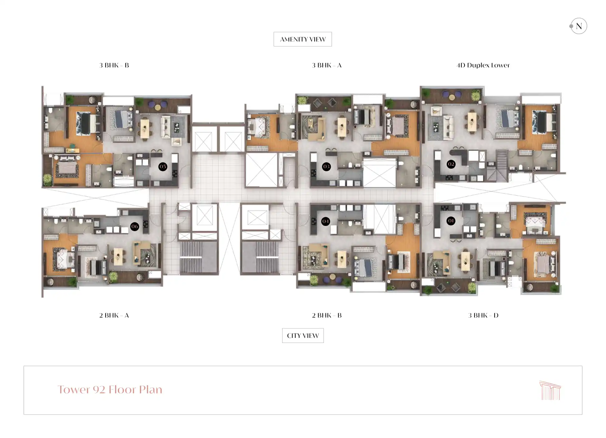 Amanoro Park Town Floor Plans & Layout