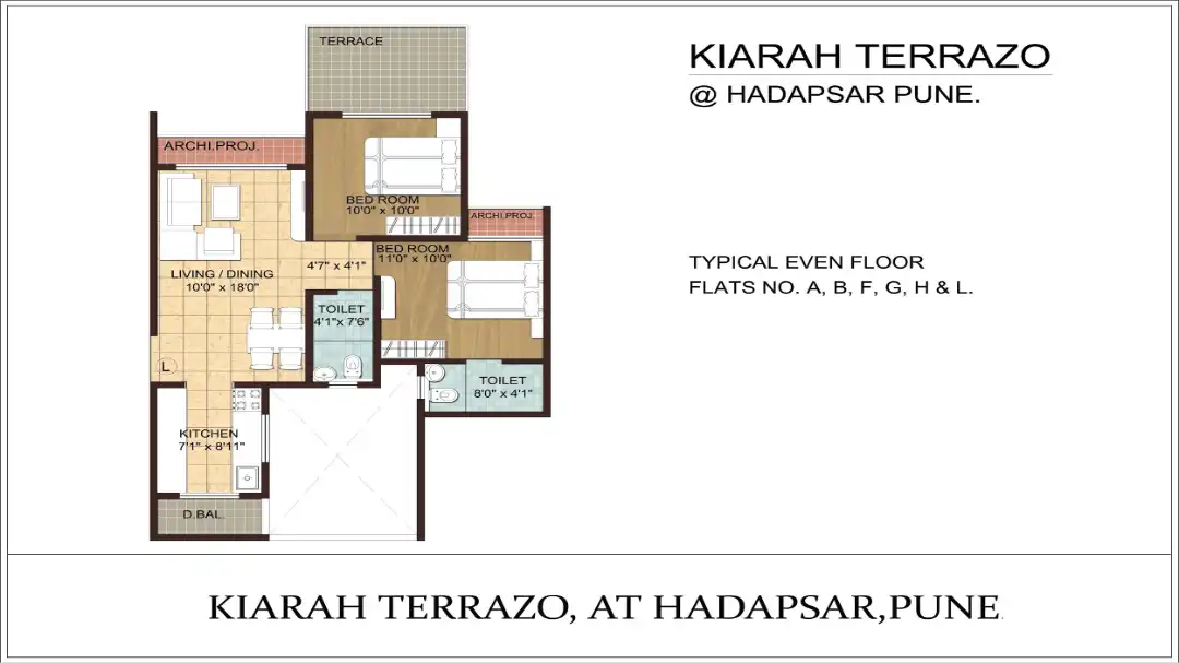 Kiarah Terrazo Floor Plans & Layout
