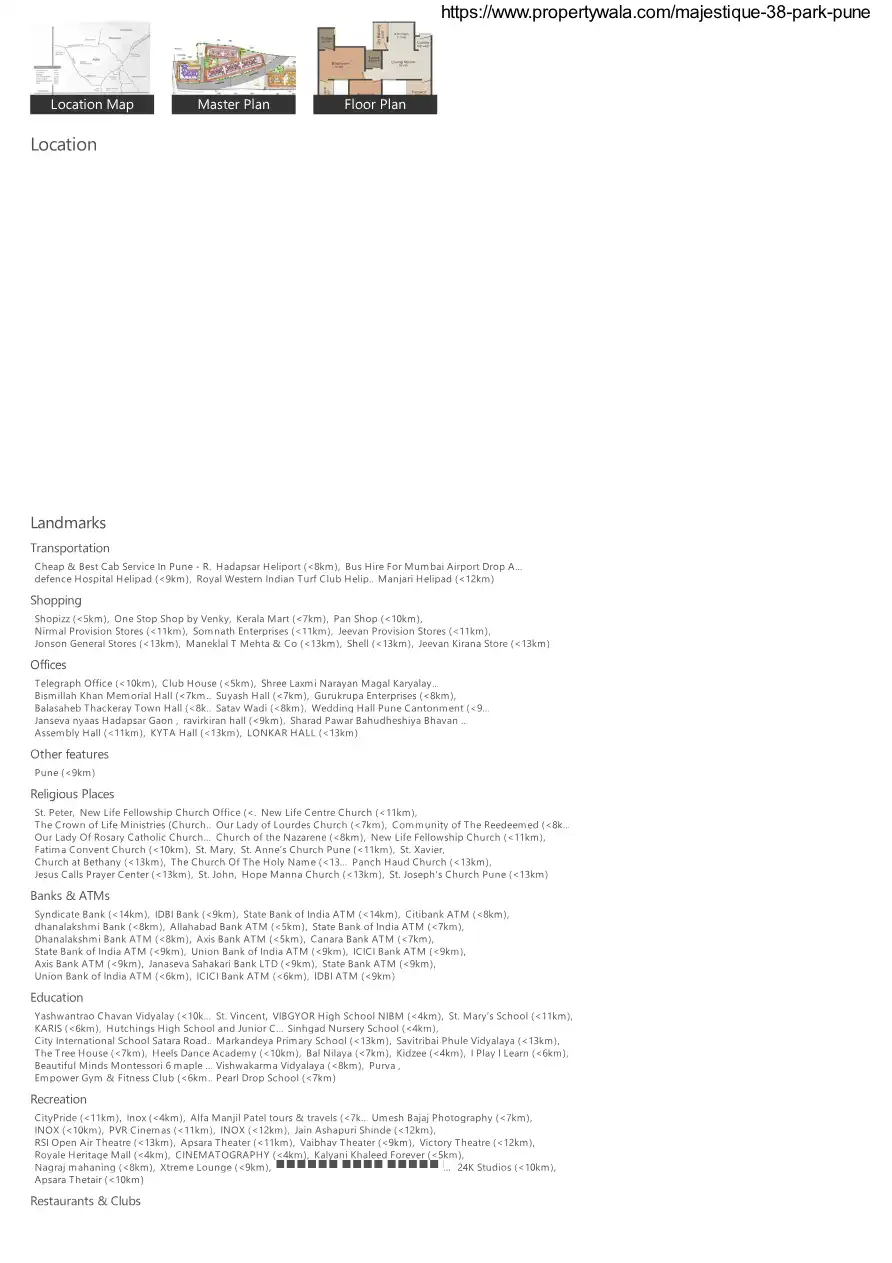 38-park Majestique Floor Plans & Layout