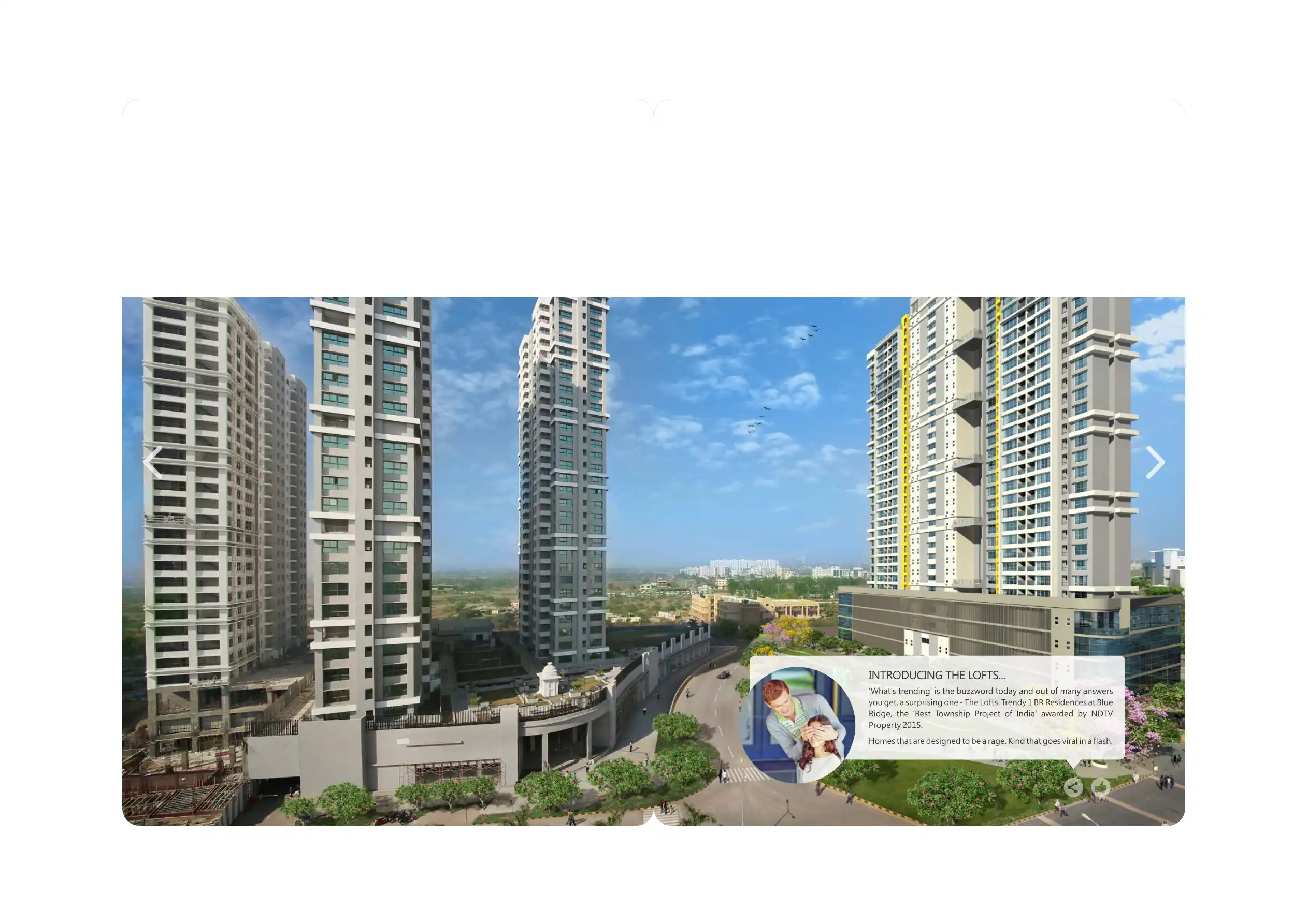 Blue Ridge - The Lofts project blurred background