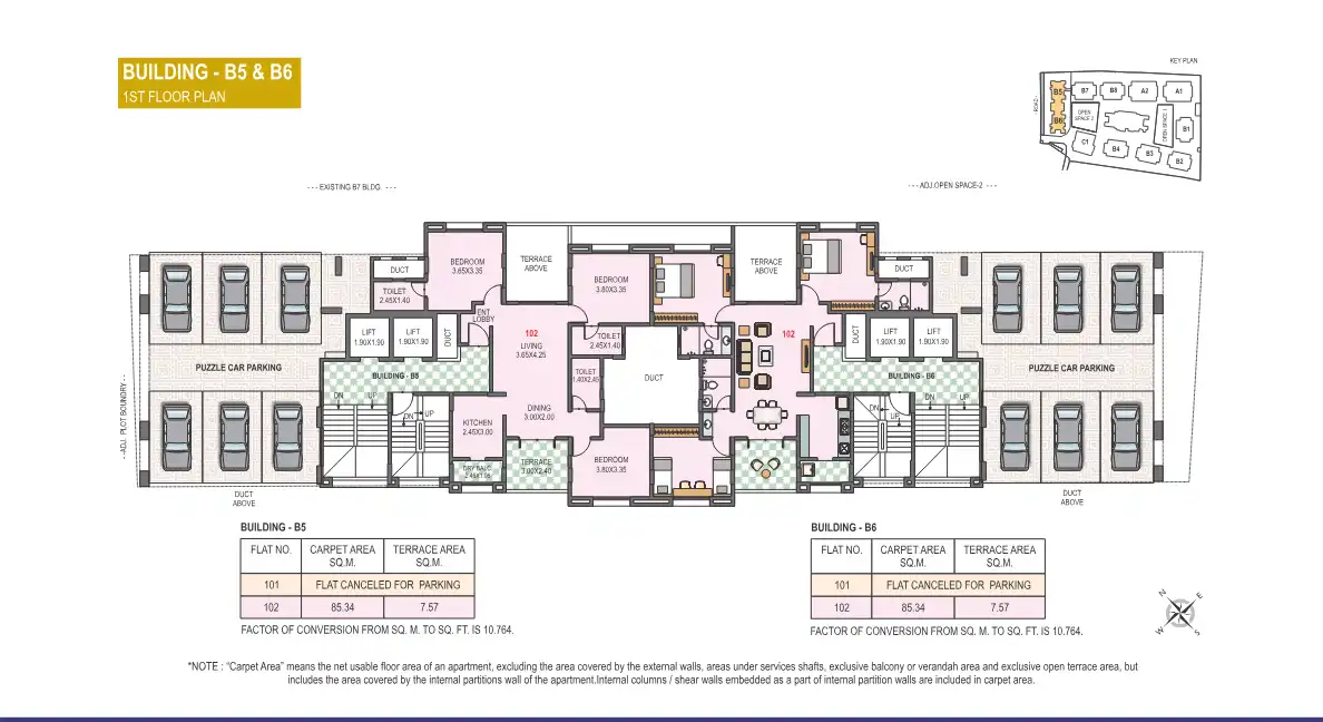 Sarita Vaibhav B5 And B6 Floor Plans & Layout