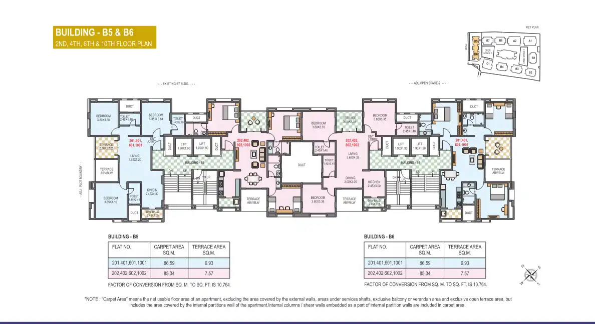 Sarita Vaibhav B5 And B6 Floor Plans & Layout