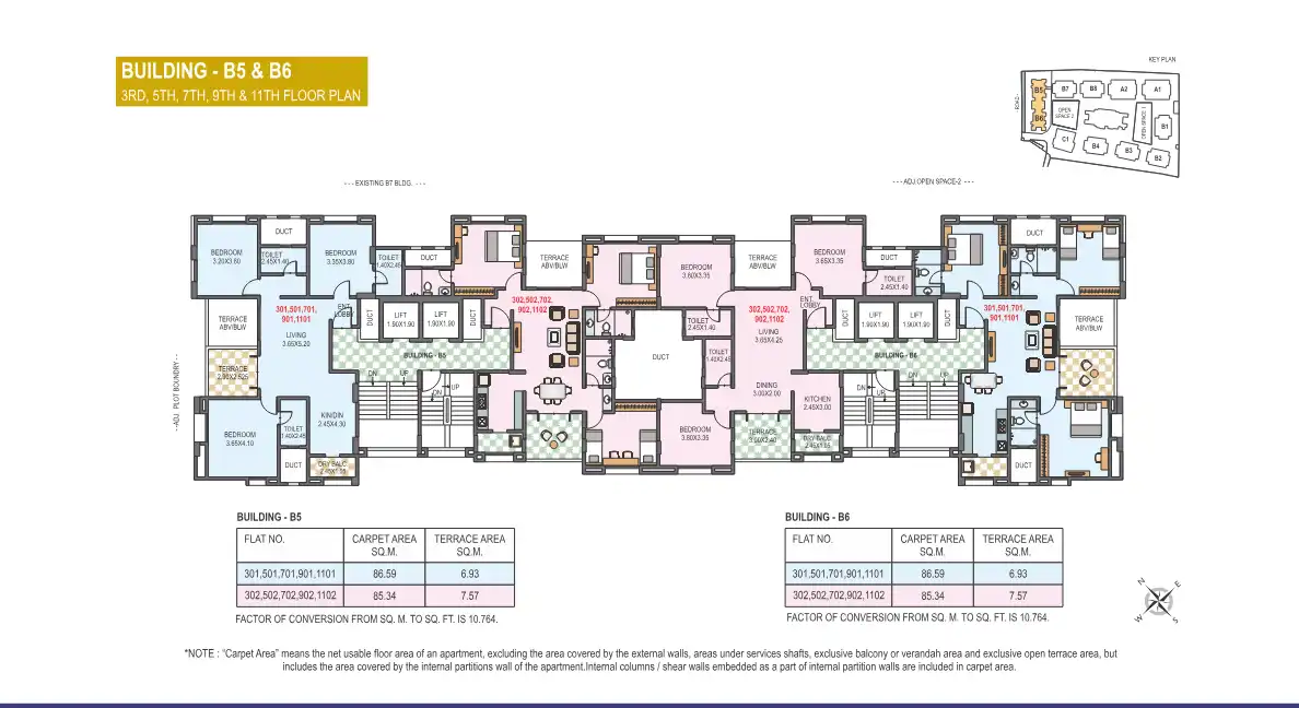 Sarita Vaibhav B5 And B6 Floor Plans & Layout