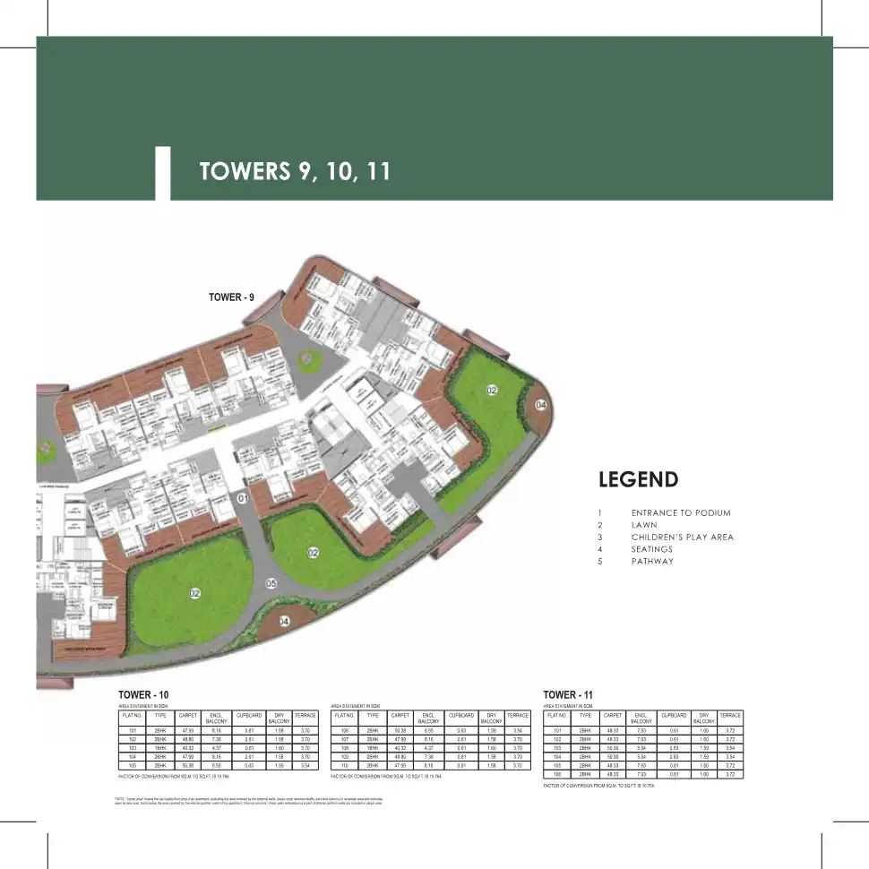 Forest Trails Highland Tower Floor Plans & Layout