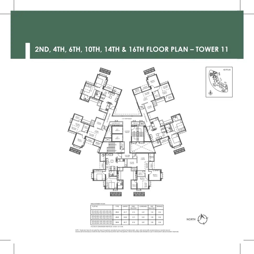 Forest Trails Highland Tower Floor Plans & Layout