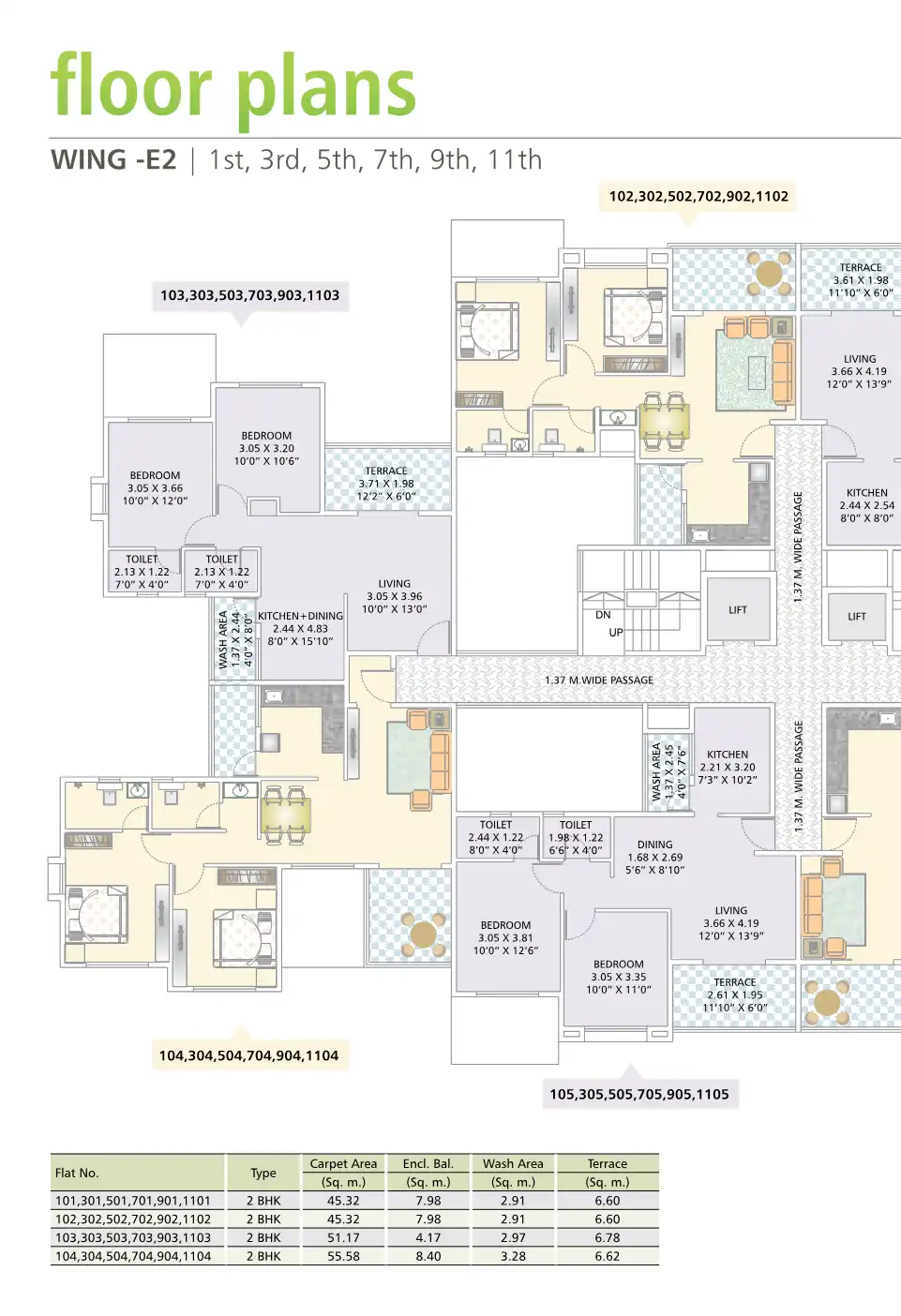 Nirman Viva Floor Plans & Layout