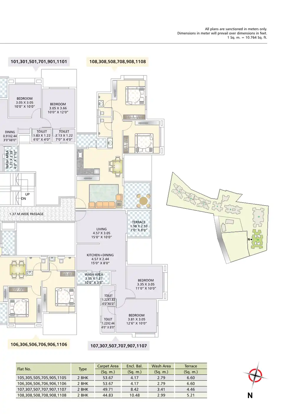 Nirman Viva Floor Plans & Layout