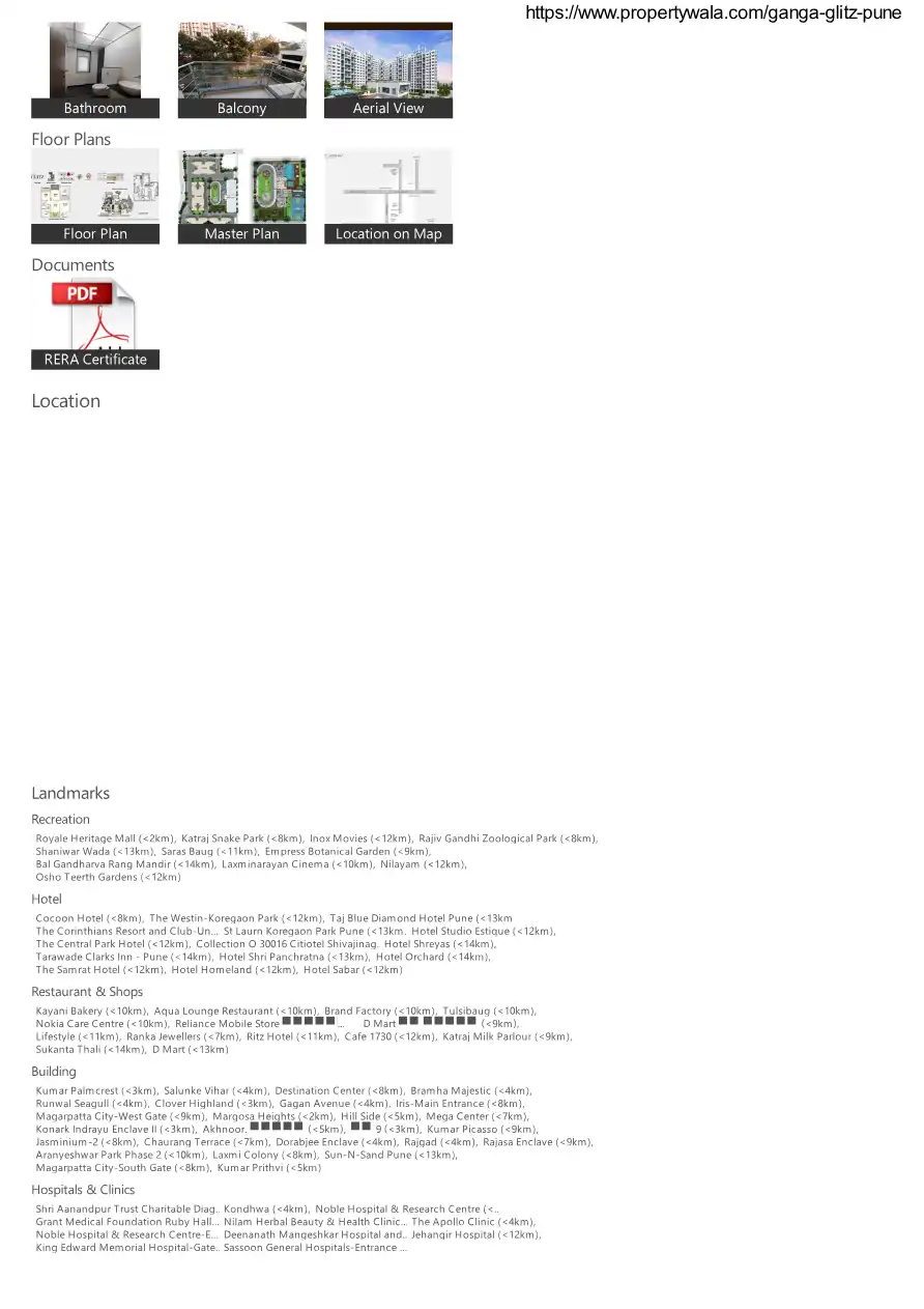 Ganga Glitz Floor Plans & Layout