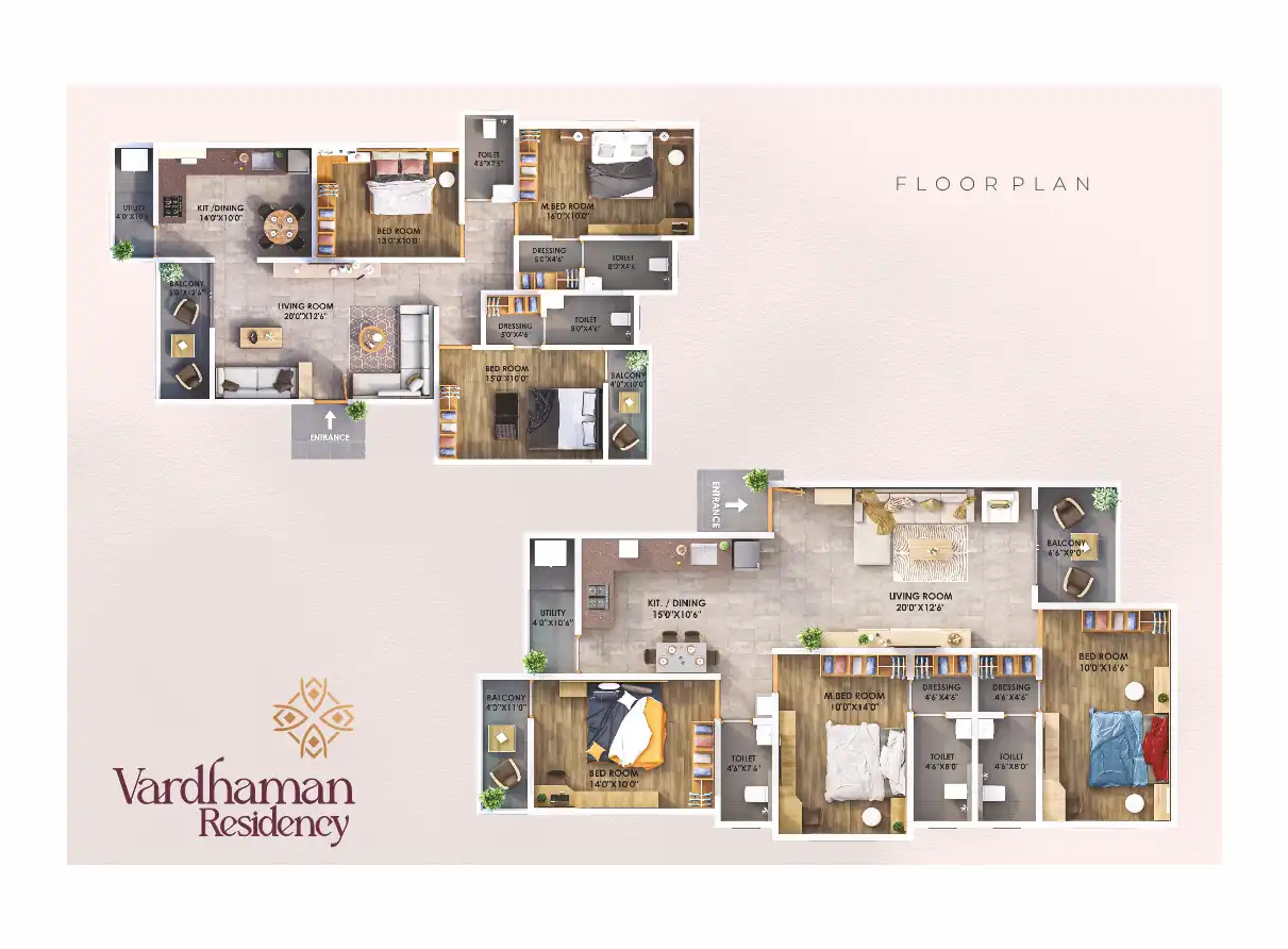 Vardhaman Residency Floor Plans & Layout