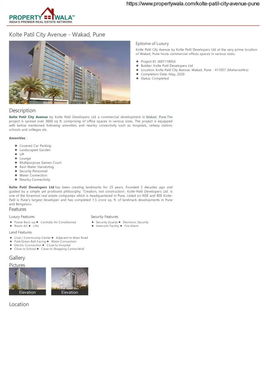 City Avenue Floor Plans & Layout