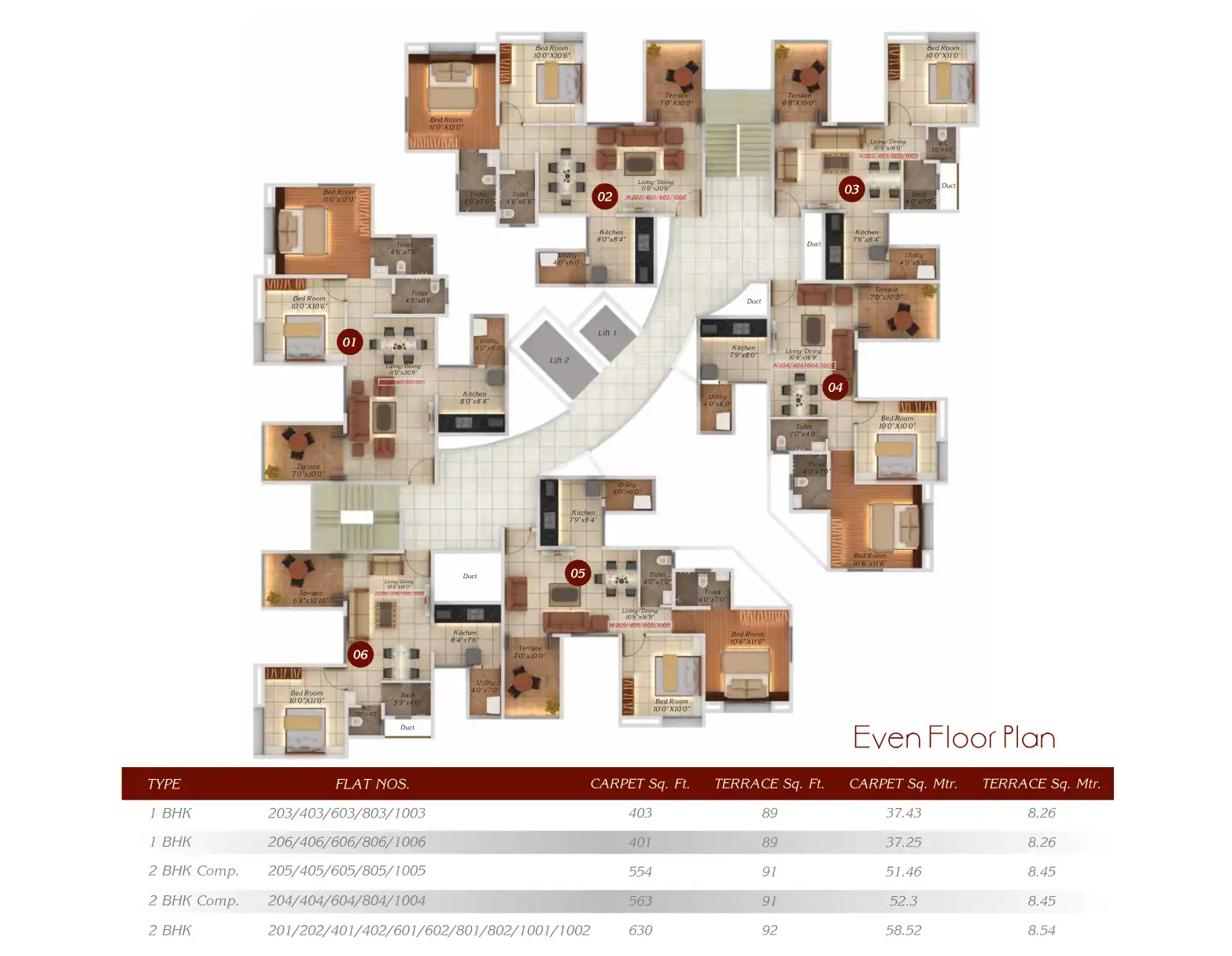 Twin Arcs Floor Plans & Layout