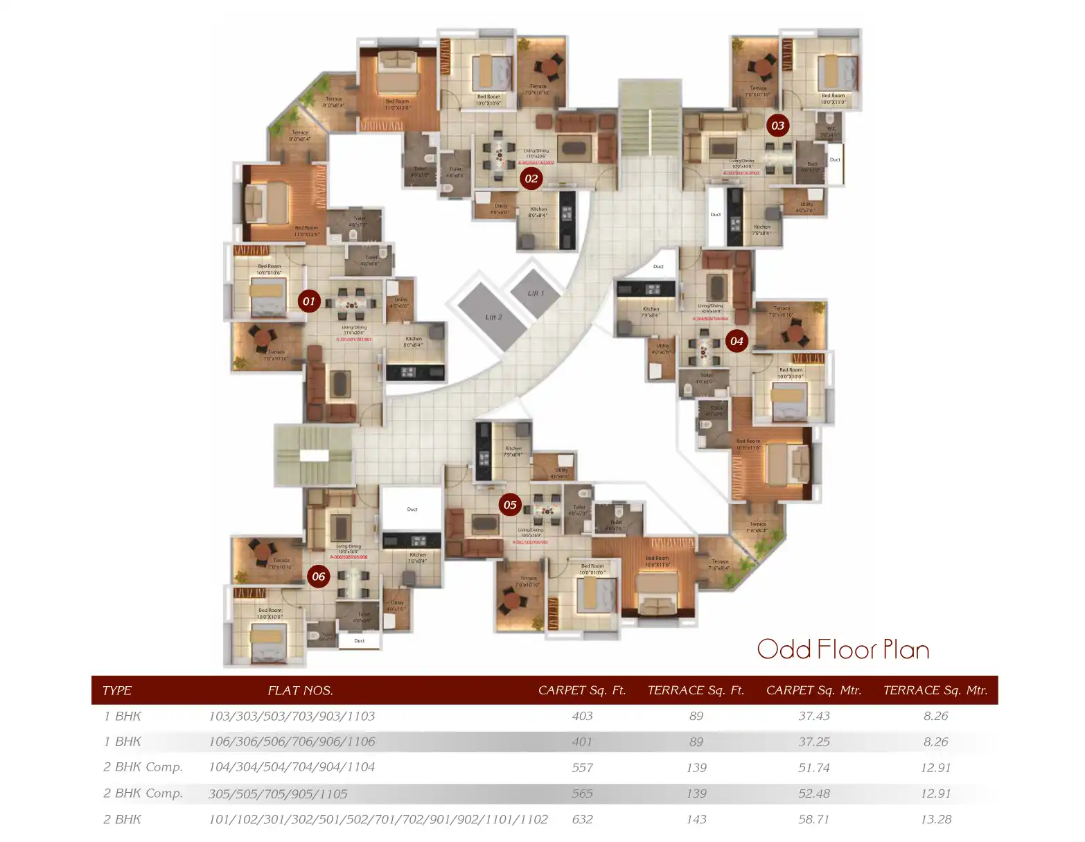 Twin Arcs Floor Plans & Layout