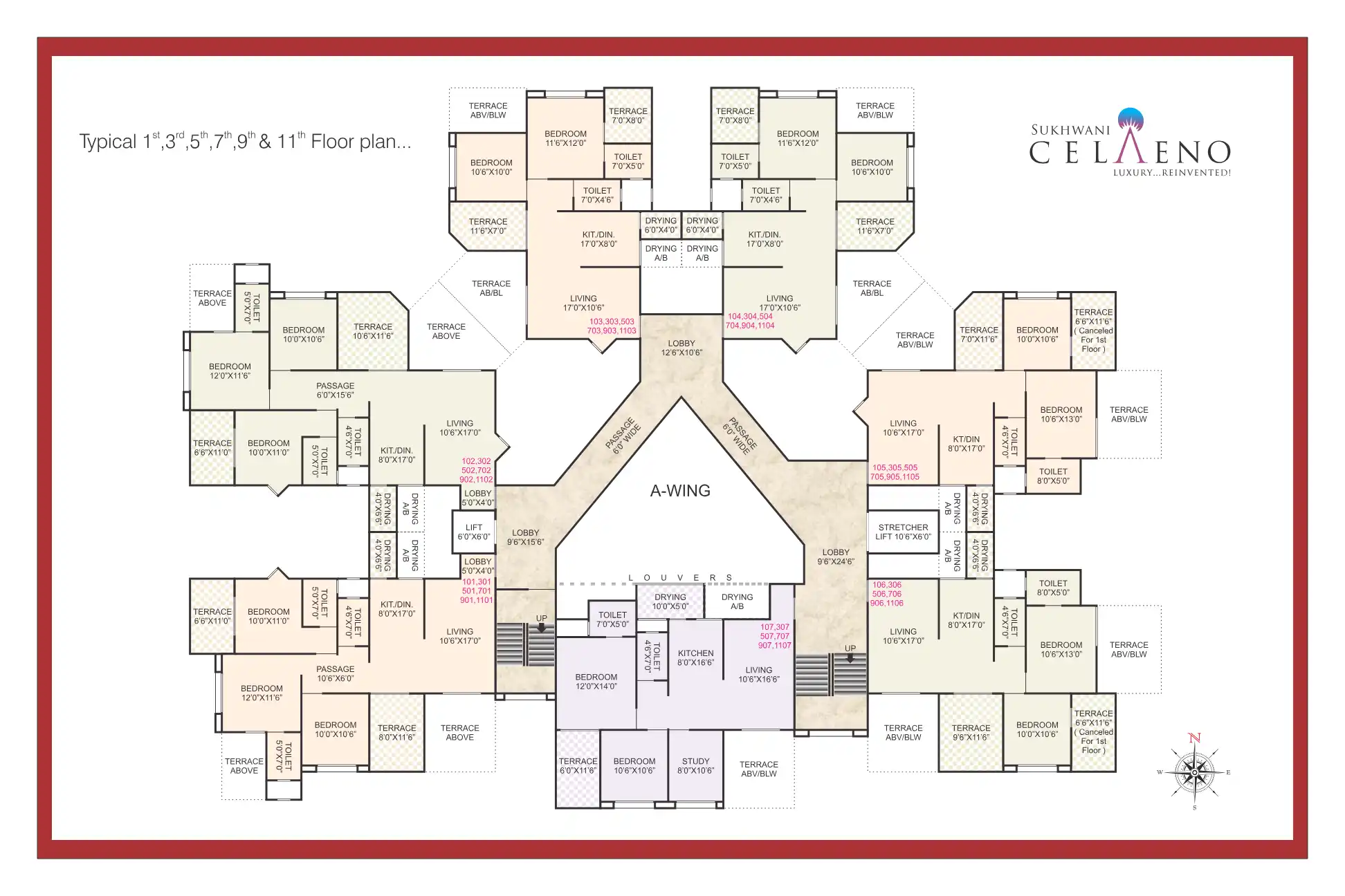 Sukhwani Celaeno Floor Plans & Layout