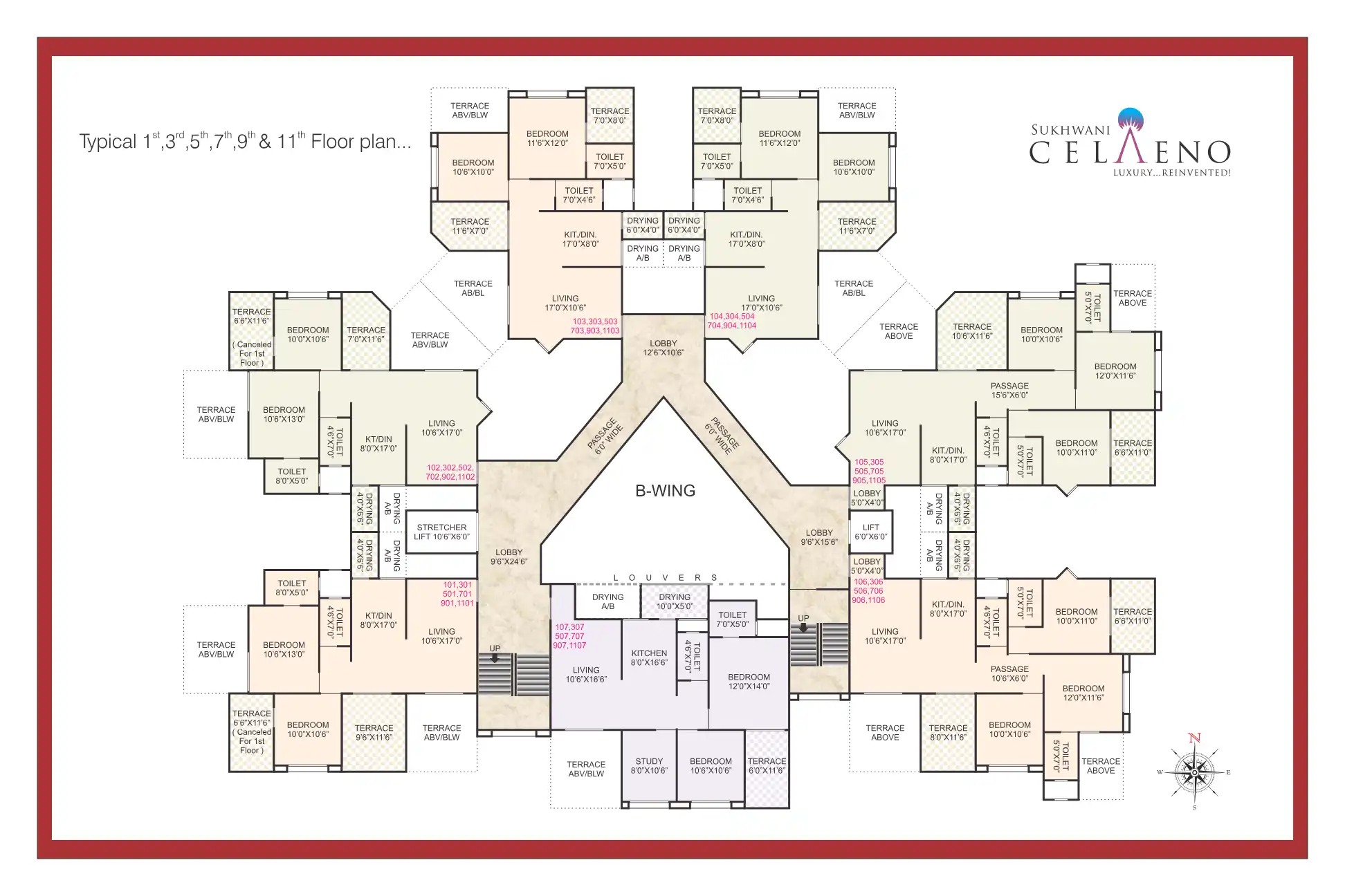 Sukhwani Celaeno Floor Plans & Layout