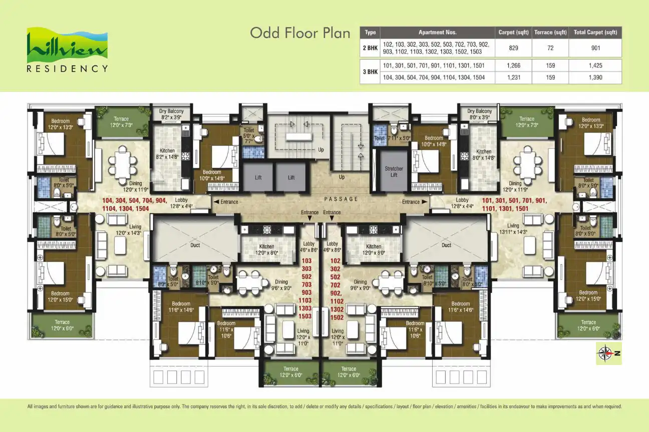 Hill View Floor Plans & Layout