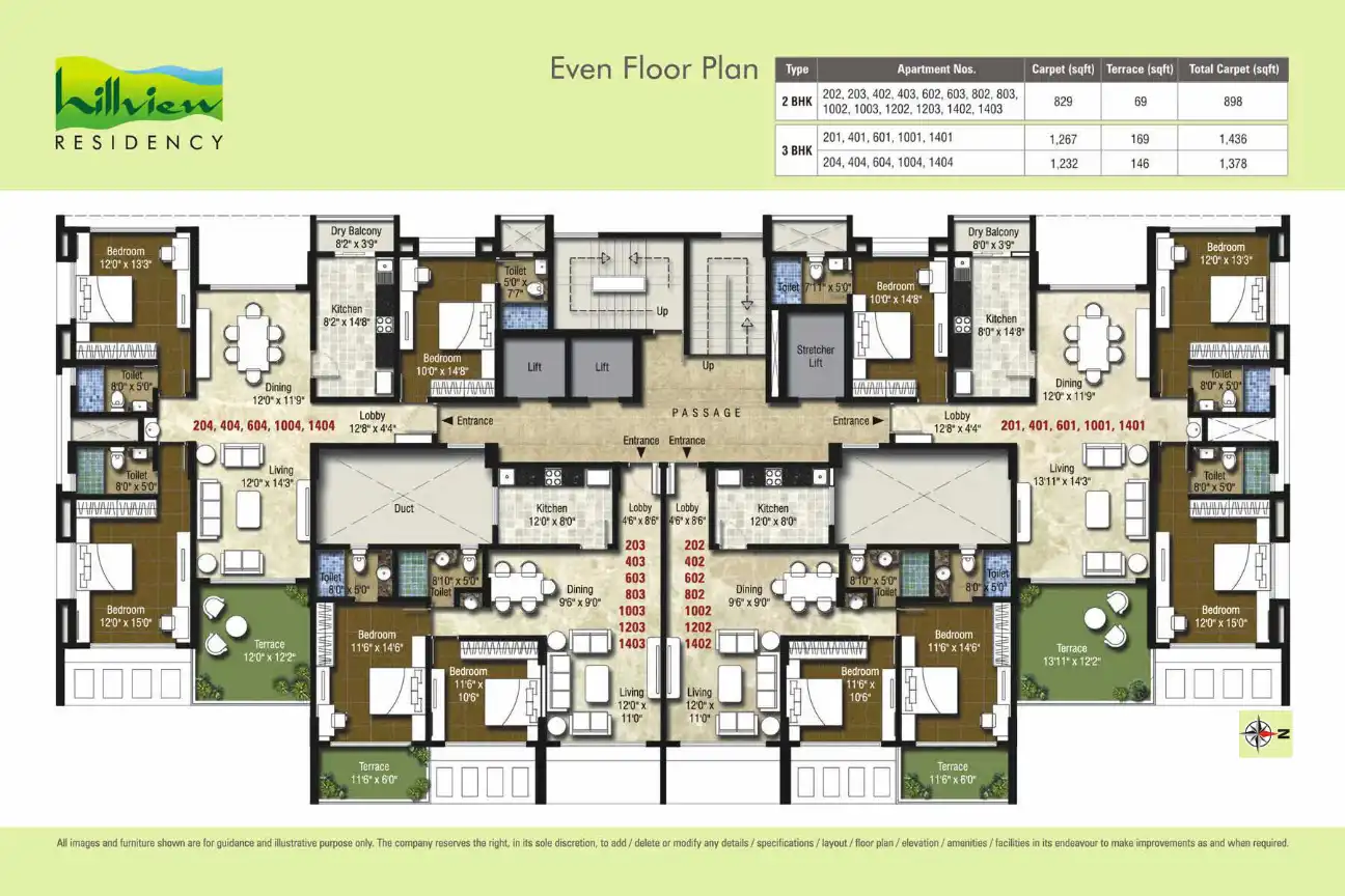 Hill View Floor Plans & Layout
