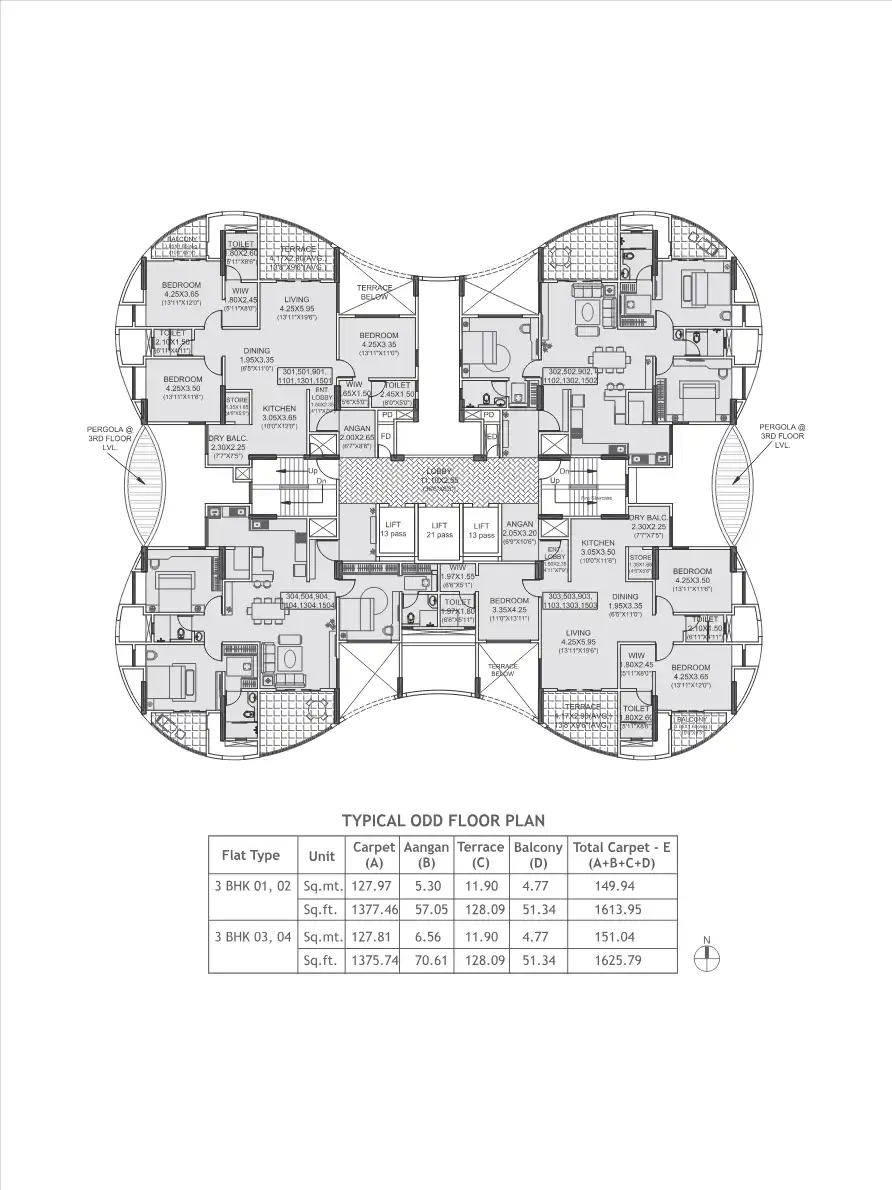 Nandan Prospera Gold Floor Plans & Layout