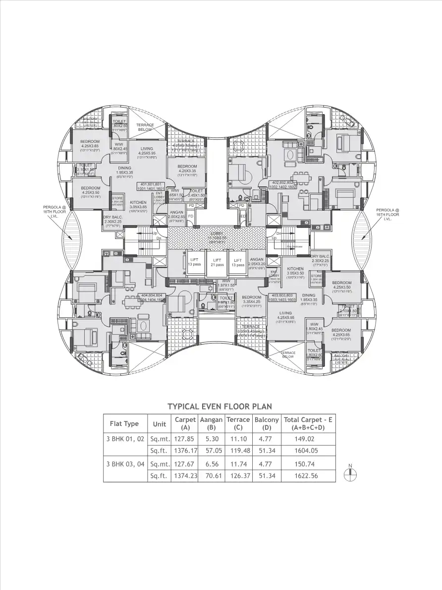 Nandan Prospera Gold Floor Plans & Layout