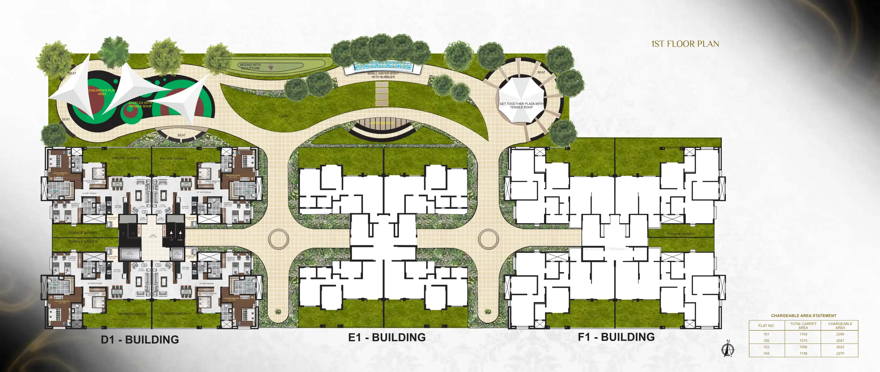 Ganga Bhagyoday Tower Floor Plans & Layout