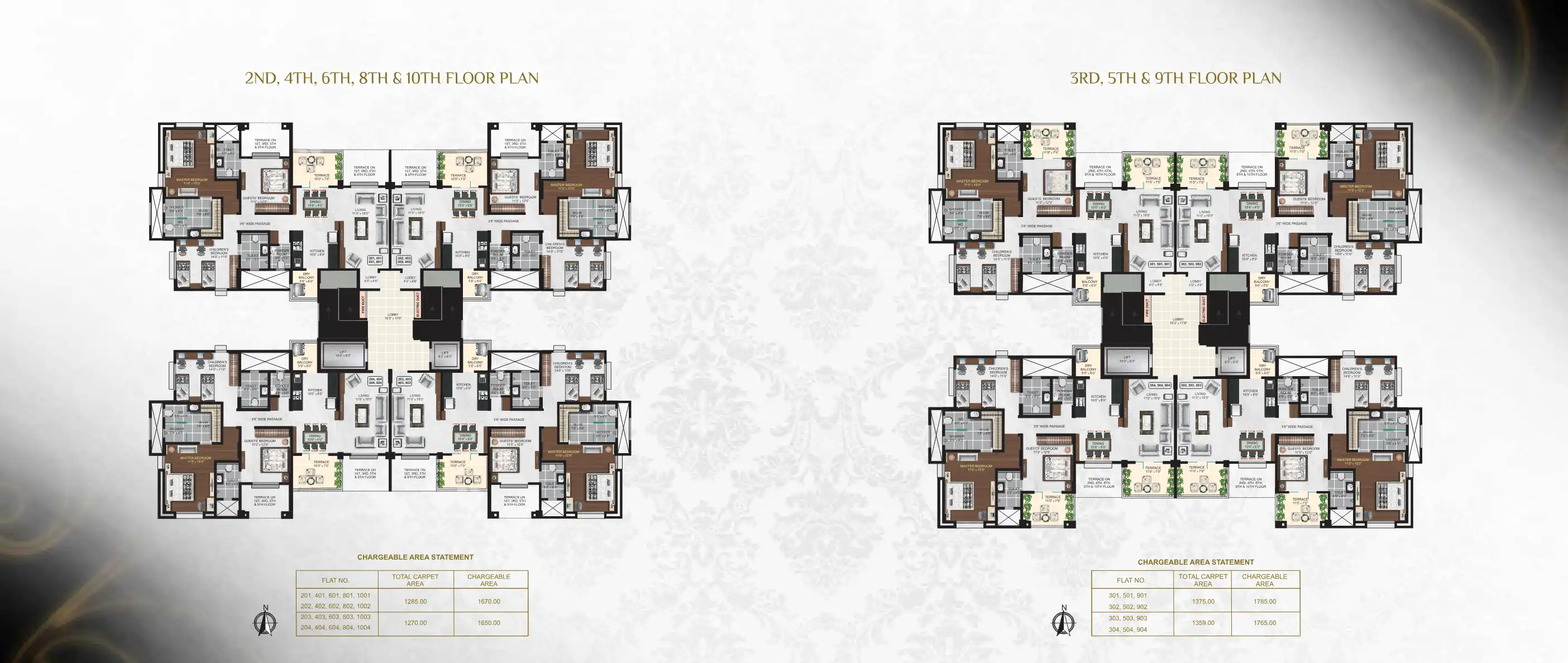 Ganga Bhagyoday Tower Floor Plans & Layout