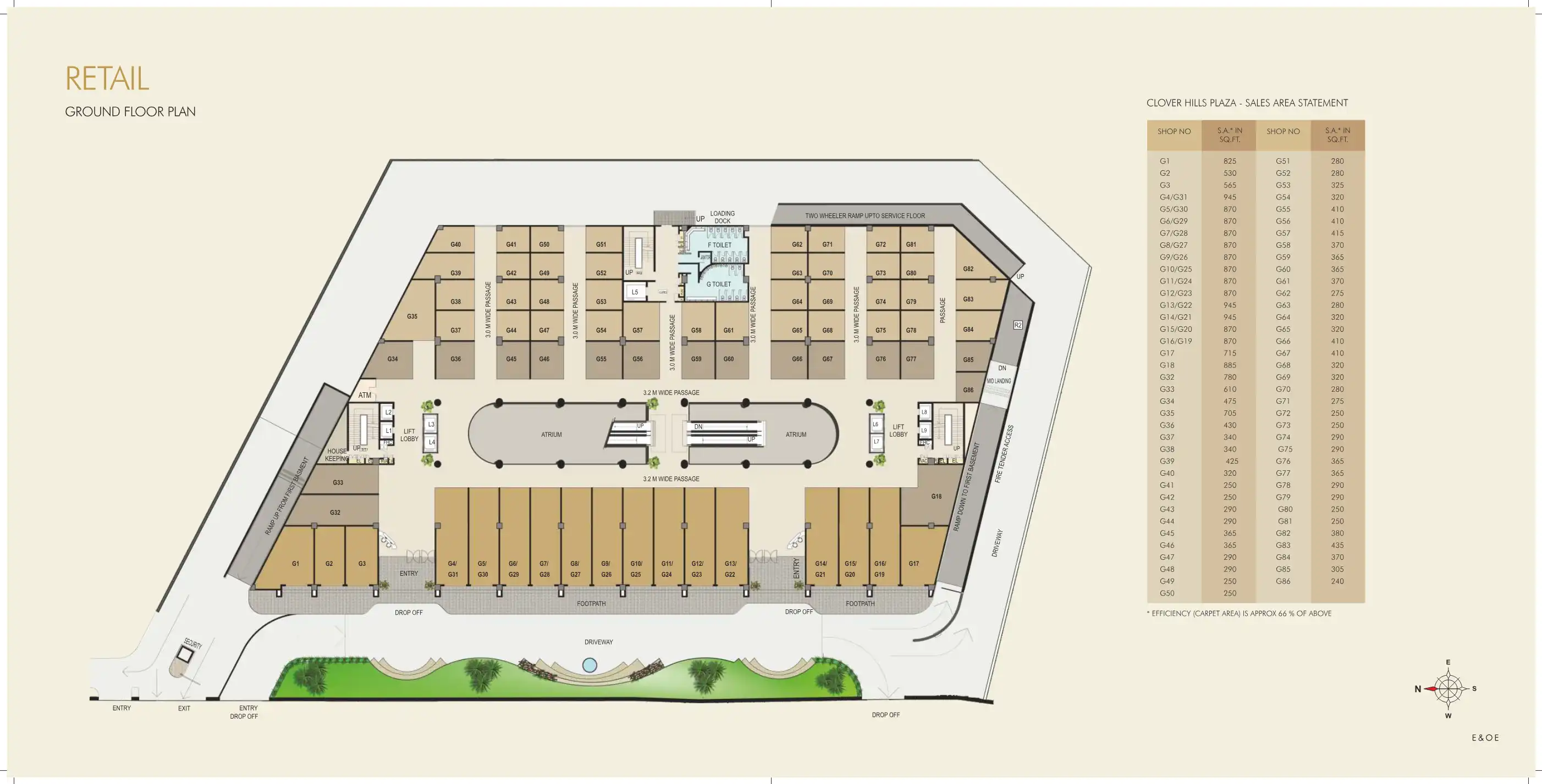 Clover Hills Plaza Floor Plans & Layout