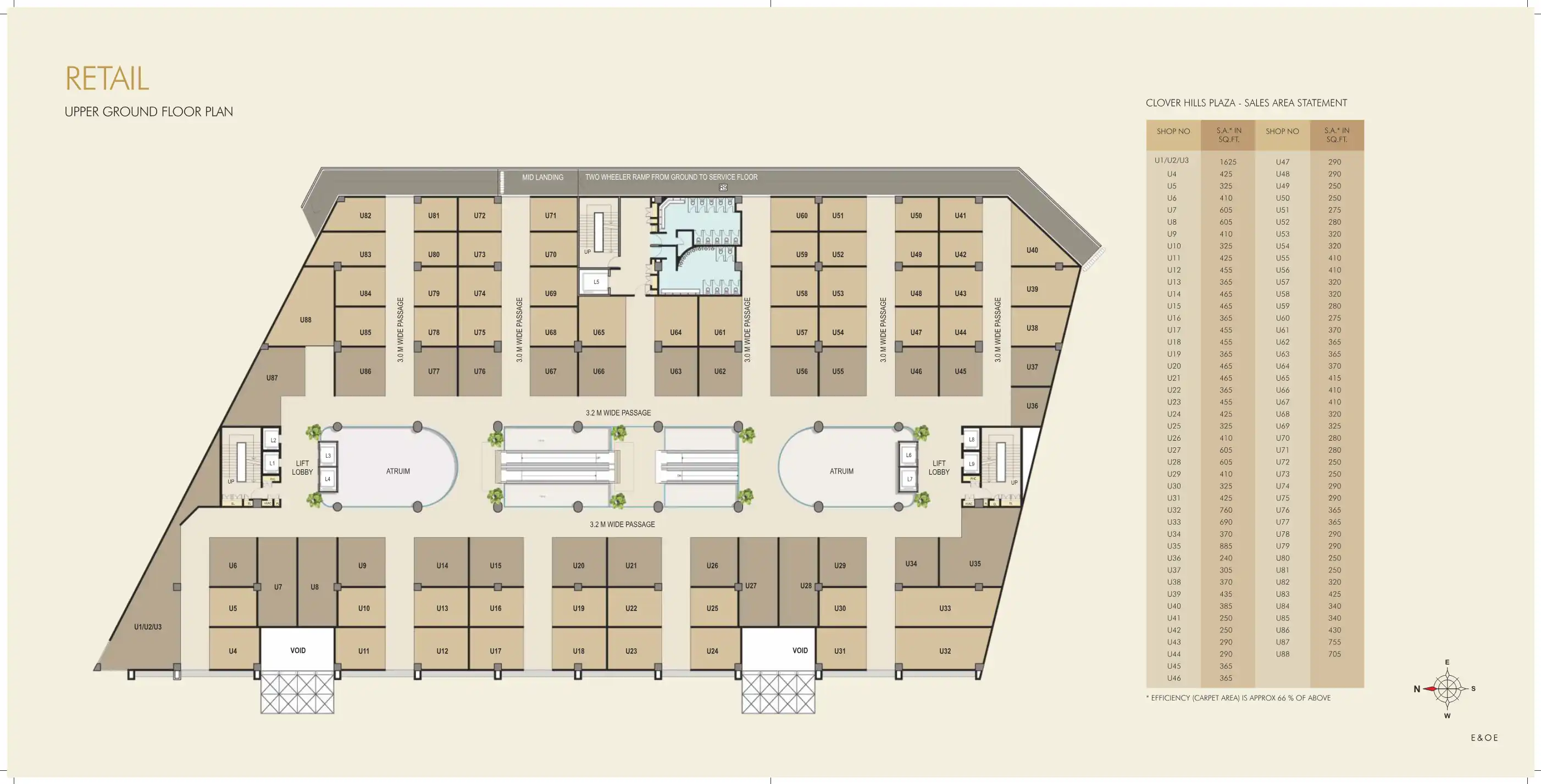 Clover Hills Plaza Floor Plans & Layout