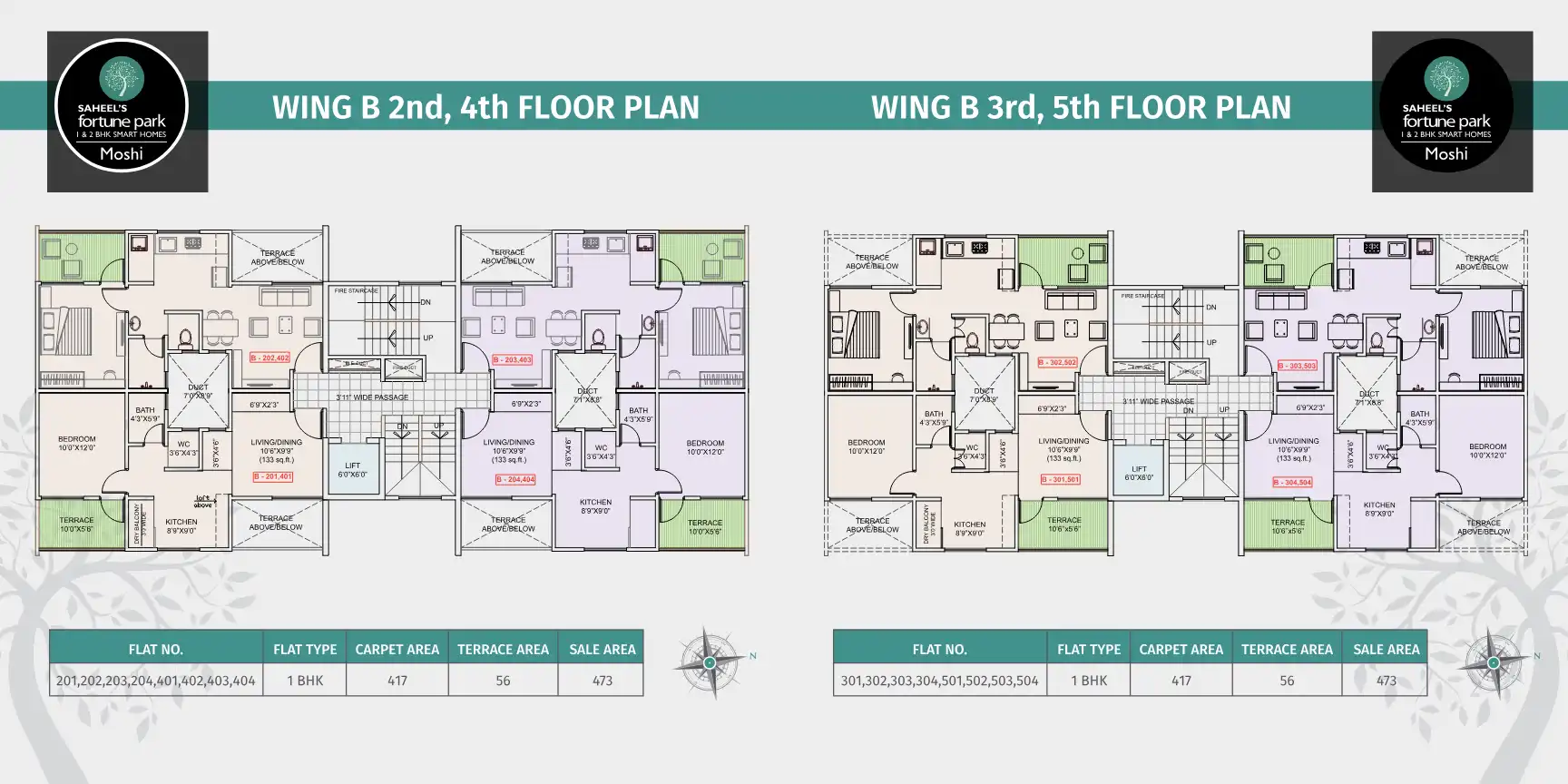 Saheels Fortune Park Floor Plans & Layout