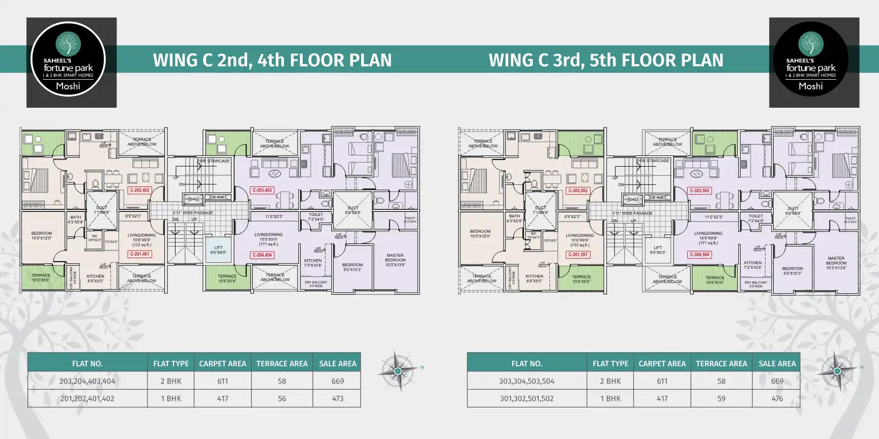 Saheels Fortune Park Floor Plans & Layout