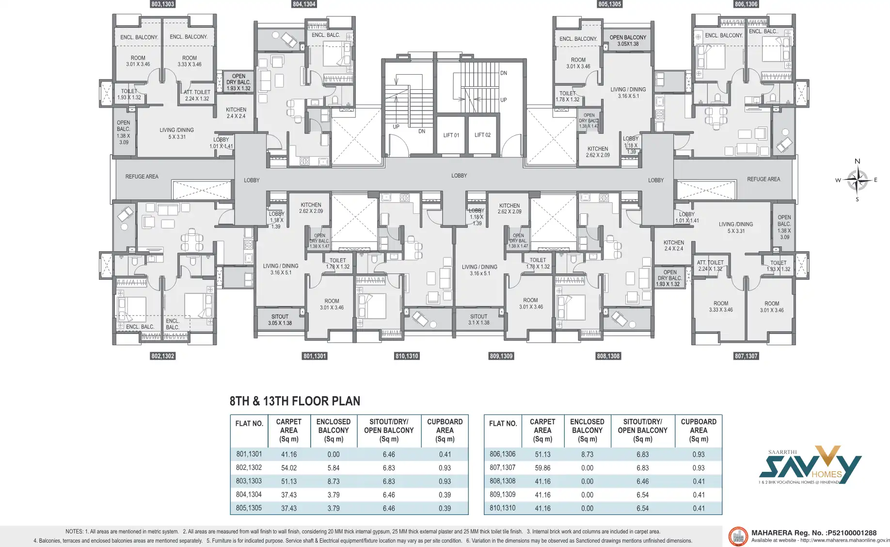 Saarrthi Savvy Homes Floor Plans & Layout