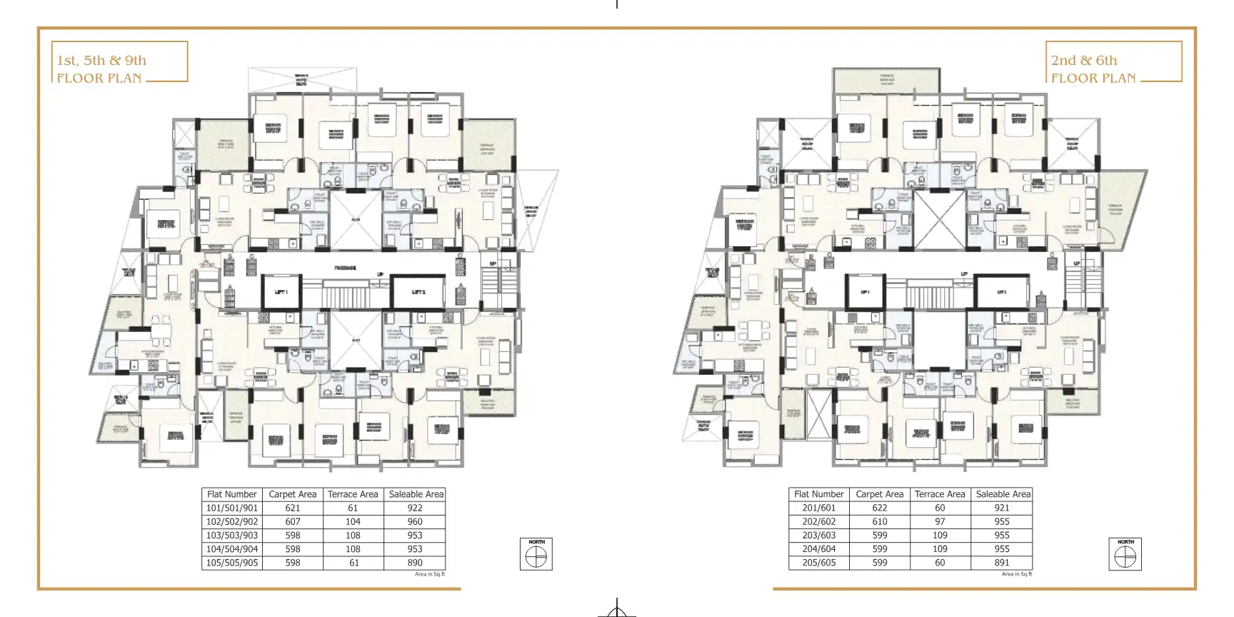 Ekunj Residency Floor Plans & Layout